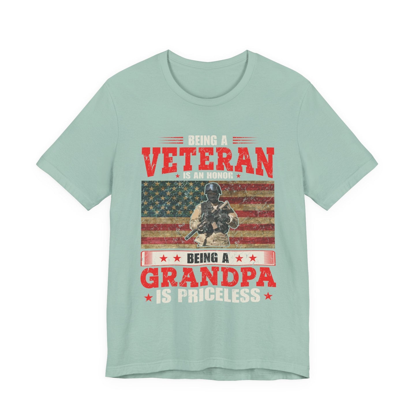 Army Veteran Patriotic Graphic Design Unisex Cotton T-Shirt v34
