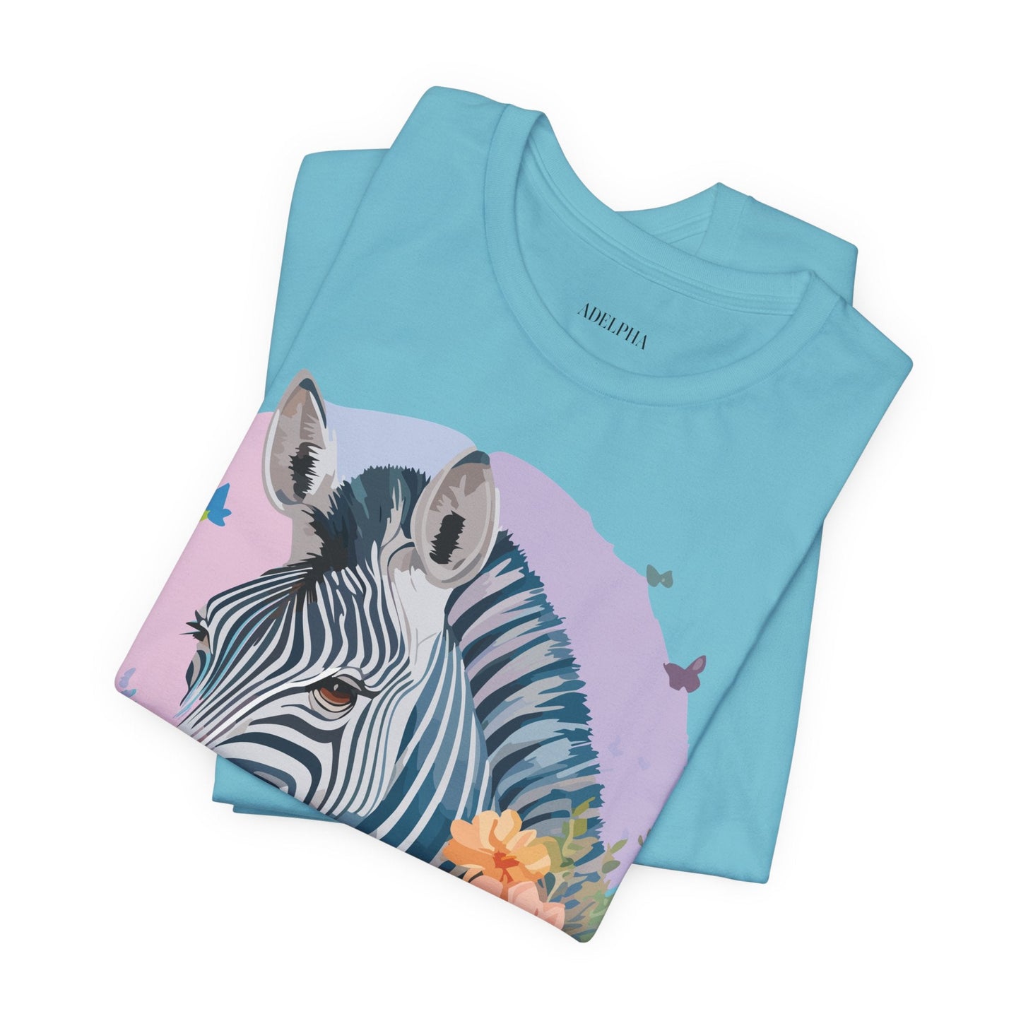 Zebra Graphic Unisex 100 Cotton Vintage Animal Art T-Shirt 3