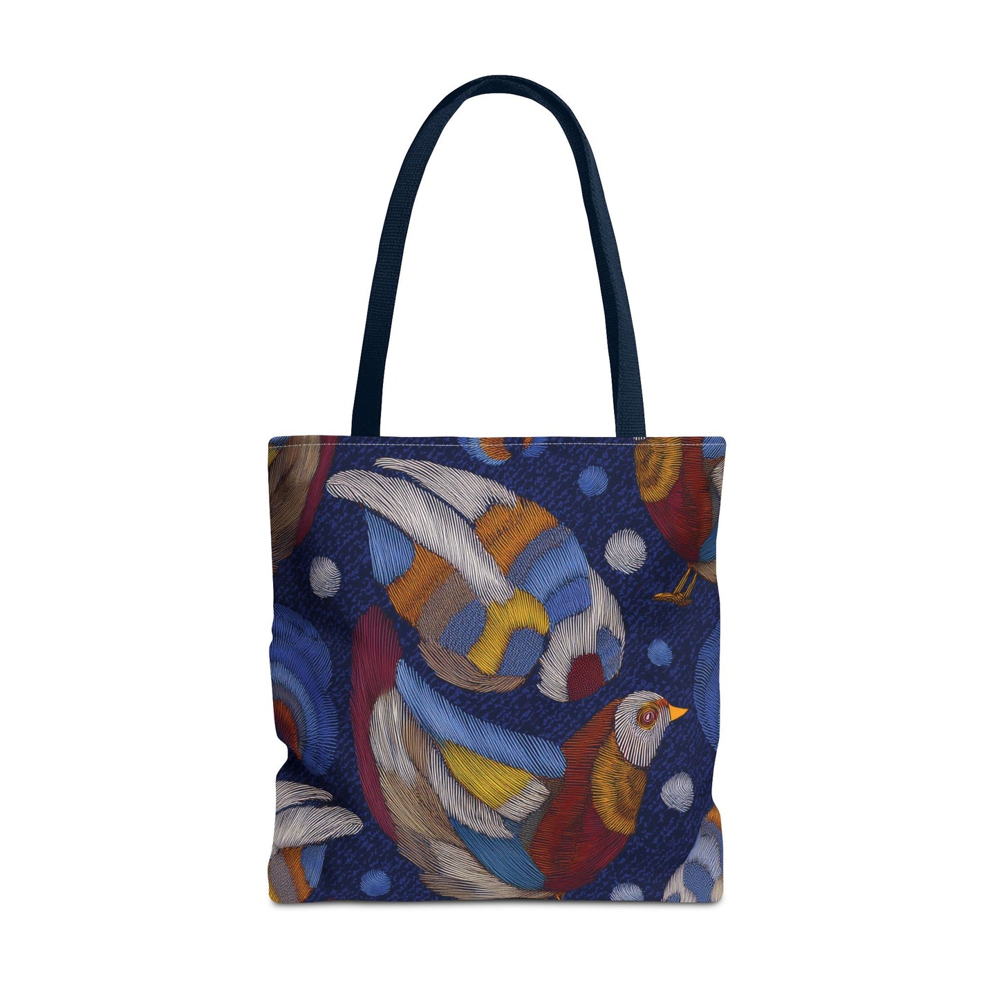 Denim Fabric Imitation Print Unisex Canvas Bag Poly Spun 3 Sizes Tote Bag 194-9