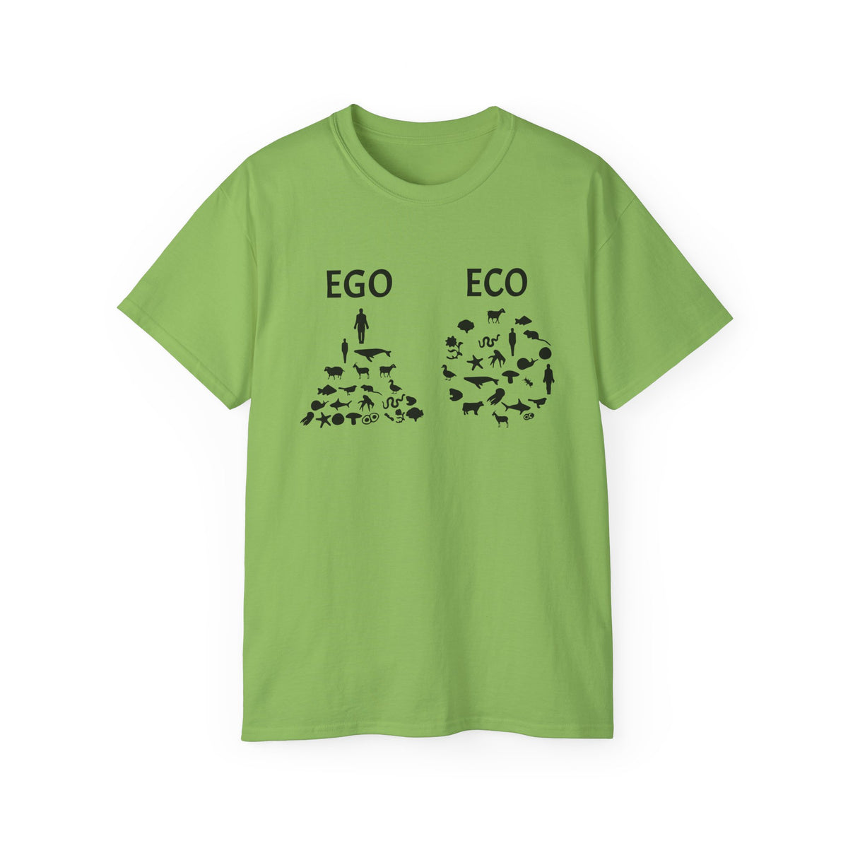 EGO vs ECO graphic tee | Environmental conservation shirt