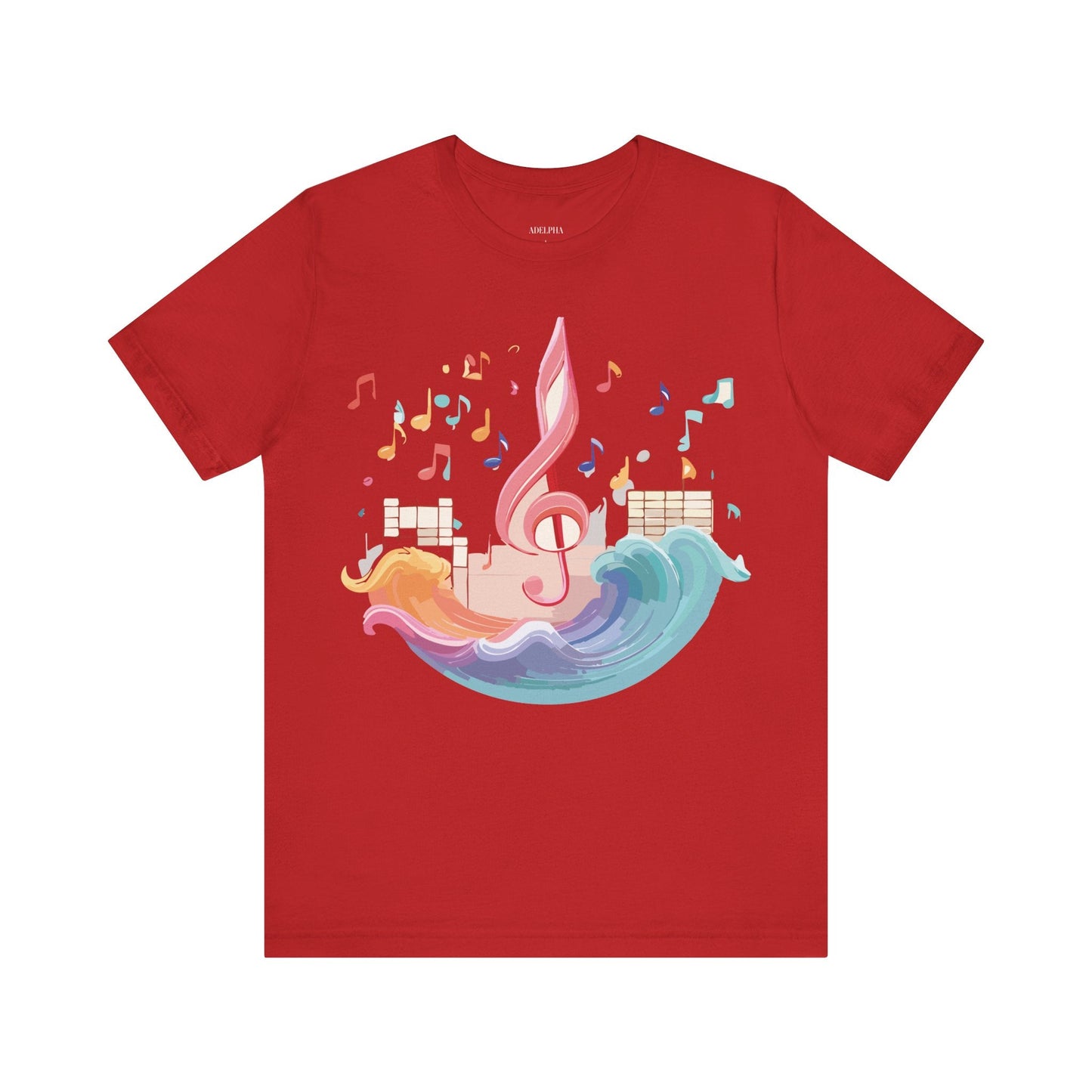 Adelpha Music Graphic T Shirt Unisex Short Sleeve Tee Vintage Inspired Art Design Premium