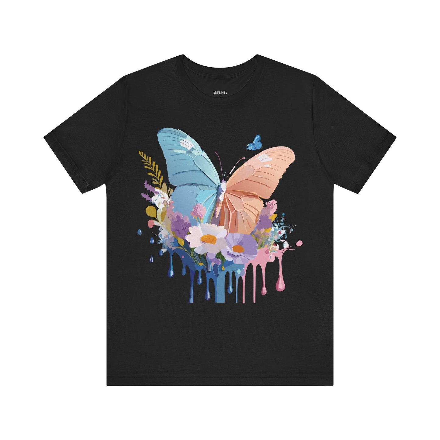 Butterfly Graphic Tee Adelpha Unisex Short Sleeve Art Design