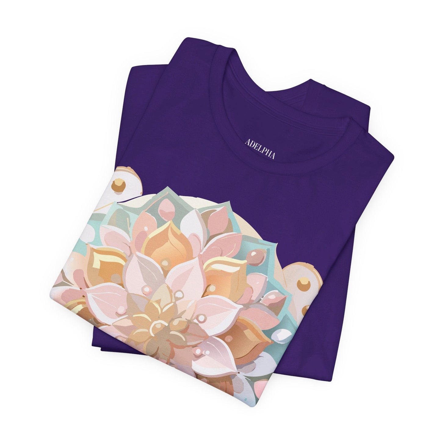 Mandala Graphic Unisex 100 Cotton Vintage Floral Artwork Tee 10