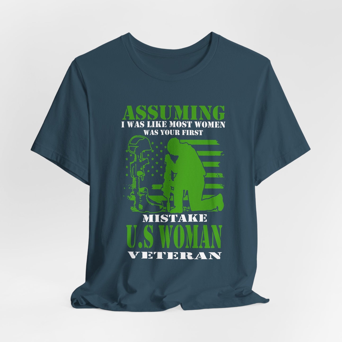 Army Veteran Patriotic Graphic Design Unisex Cotton T-Shirt v45
