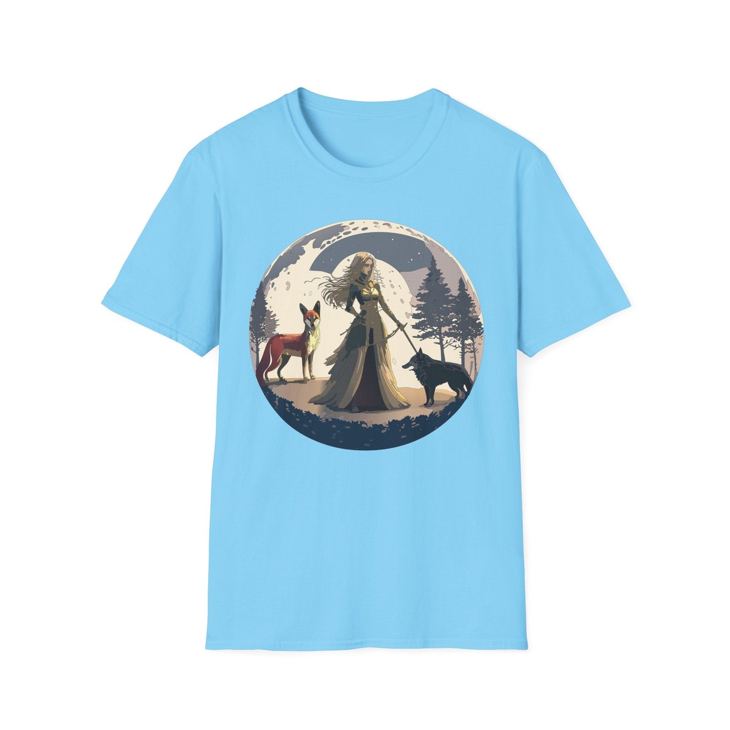 Womens Graphic T Shirt Art Design Tee Softstyle 64000 Gildan Unisex Short Sleeve