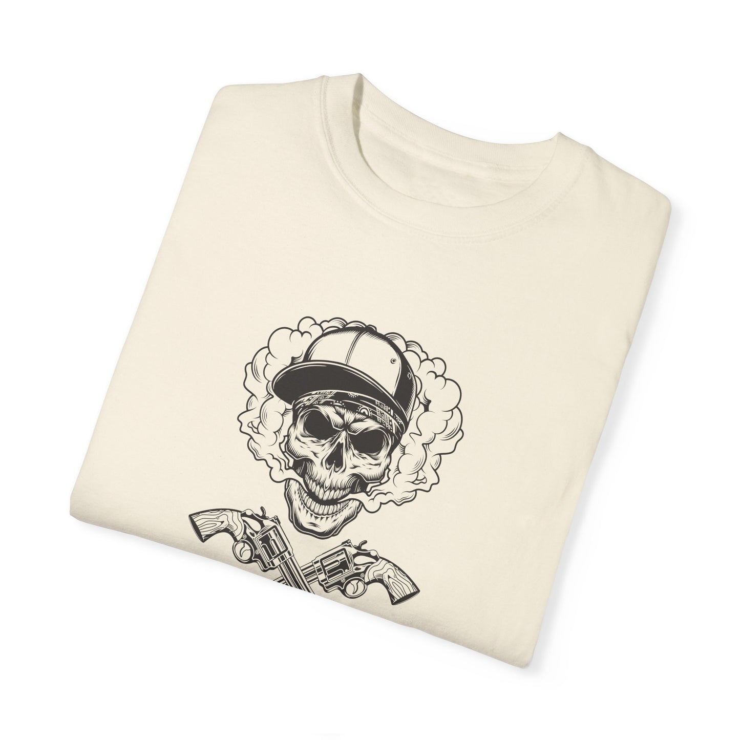 Unisex Cotton Tee Shirt with Skull