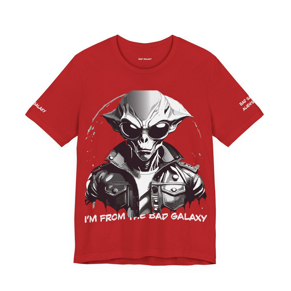 Alien Graphic Unisex Cotton Bella+Canvas Tee with Art Design b82