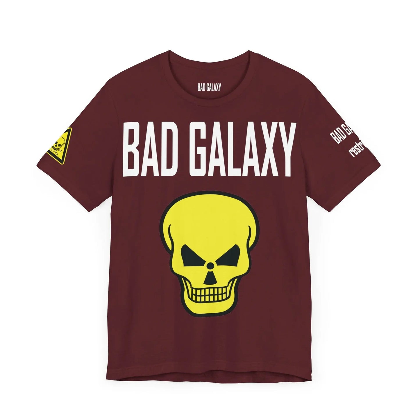 Bad Galaxy Skull T Shirt Made To Order 100 Percent Cotton Eco Friendly Inks USA Designed
