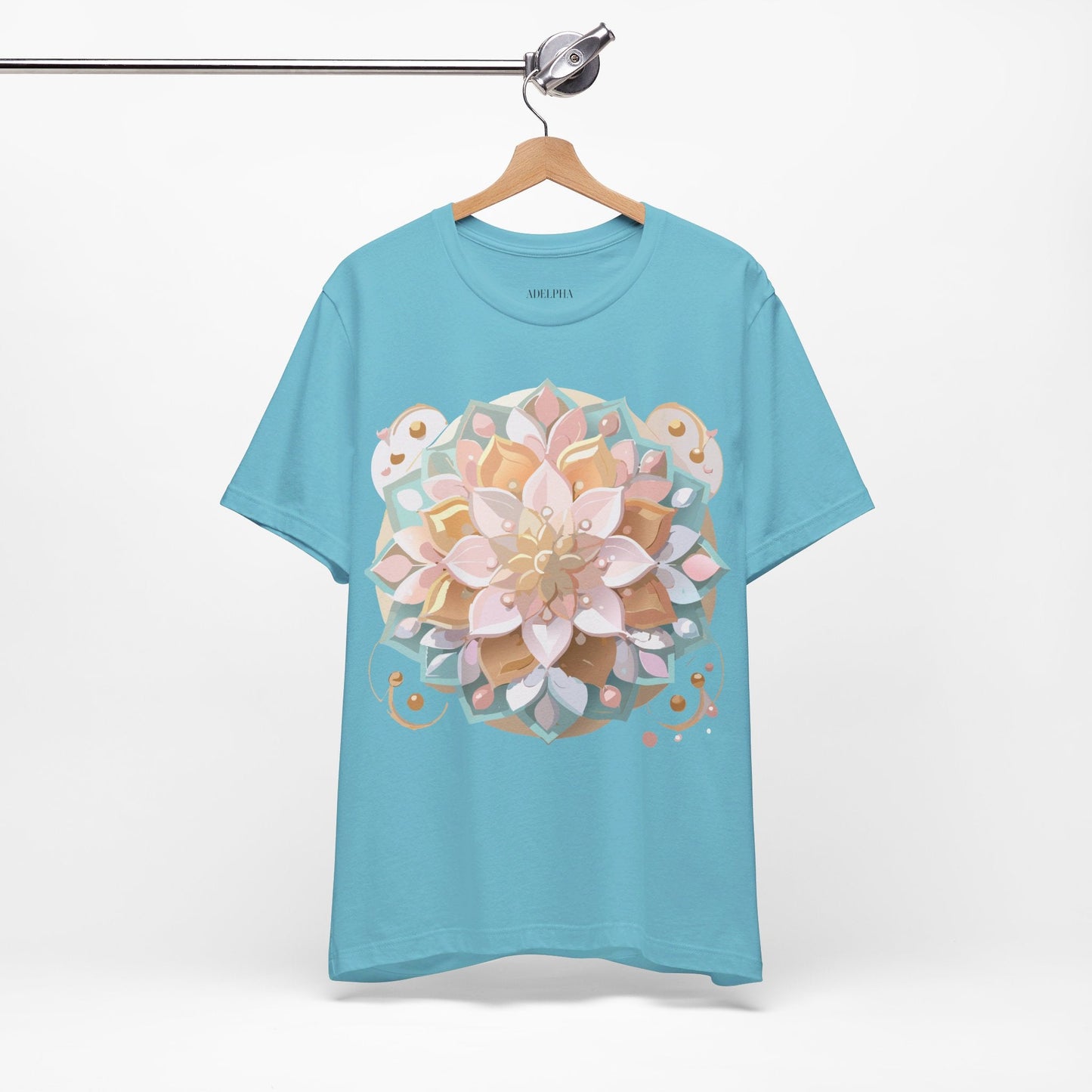 Mandala Shirt Graphic Tee Unisex Adelpha Vintage Inspired Art Design Premium Apparel