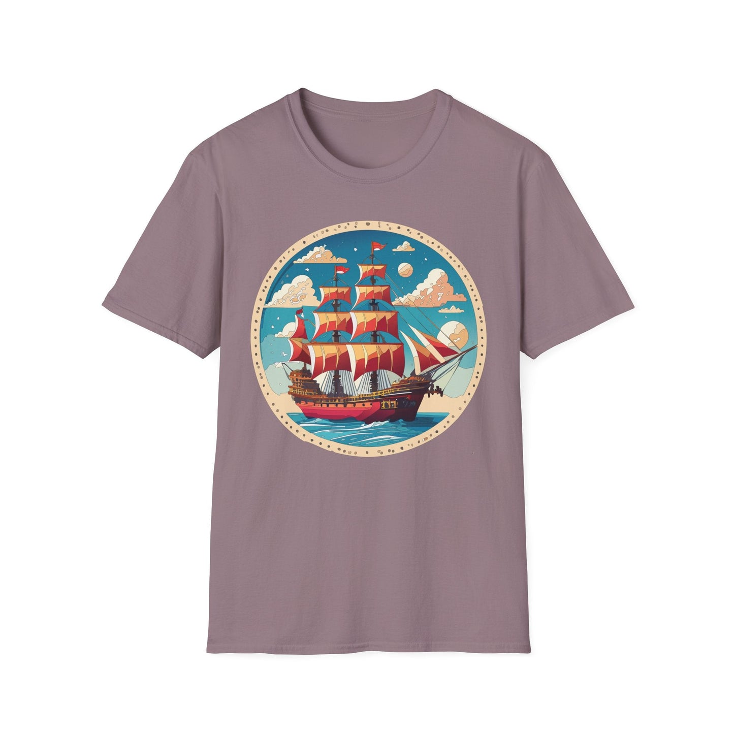 Unisex Ship T Shirts Frigate T Shirts Vessel Tee Shirt Gildan Softstyle 64000 Premium Cotton