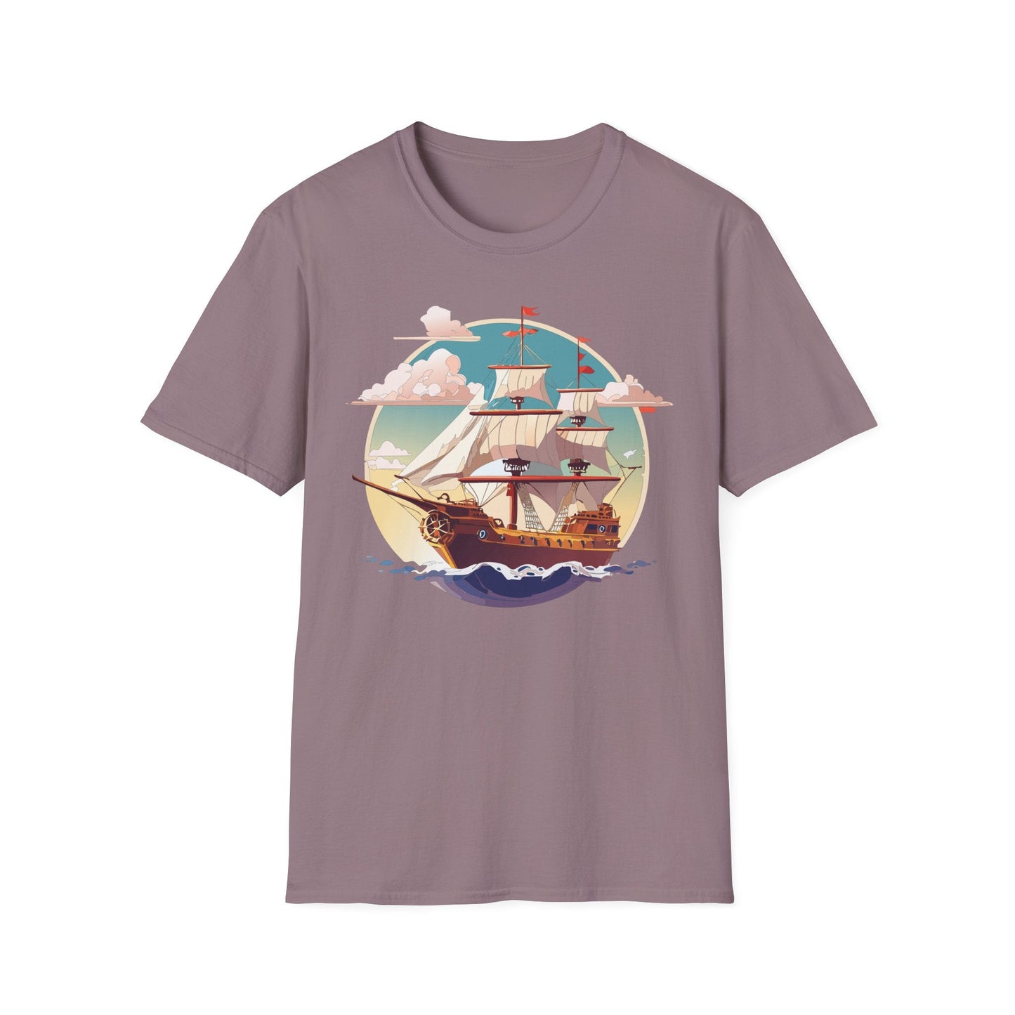Unisex Ship T Shirts Frigate Vessel Tee Shirt Gildan Softstyle 64000 Cotton Comfort Premium Tee