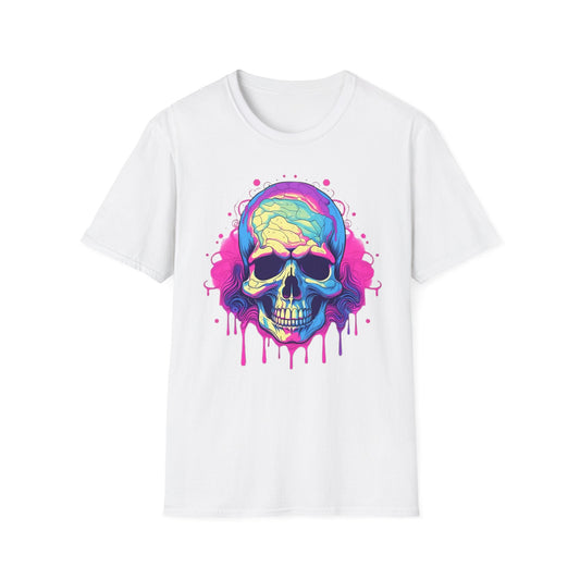 Skull Graphic Unisex Cotton T-shirt with Skeleton Artwork Design 20