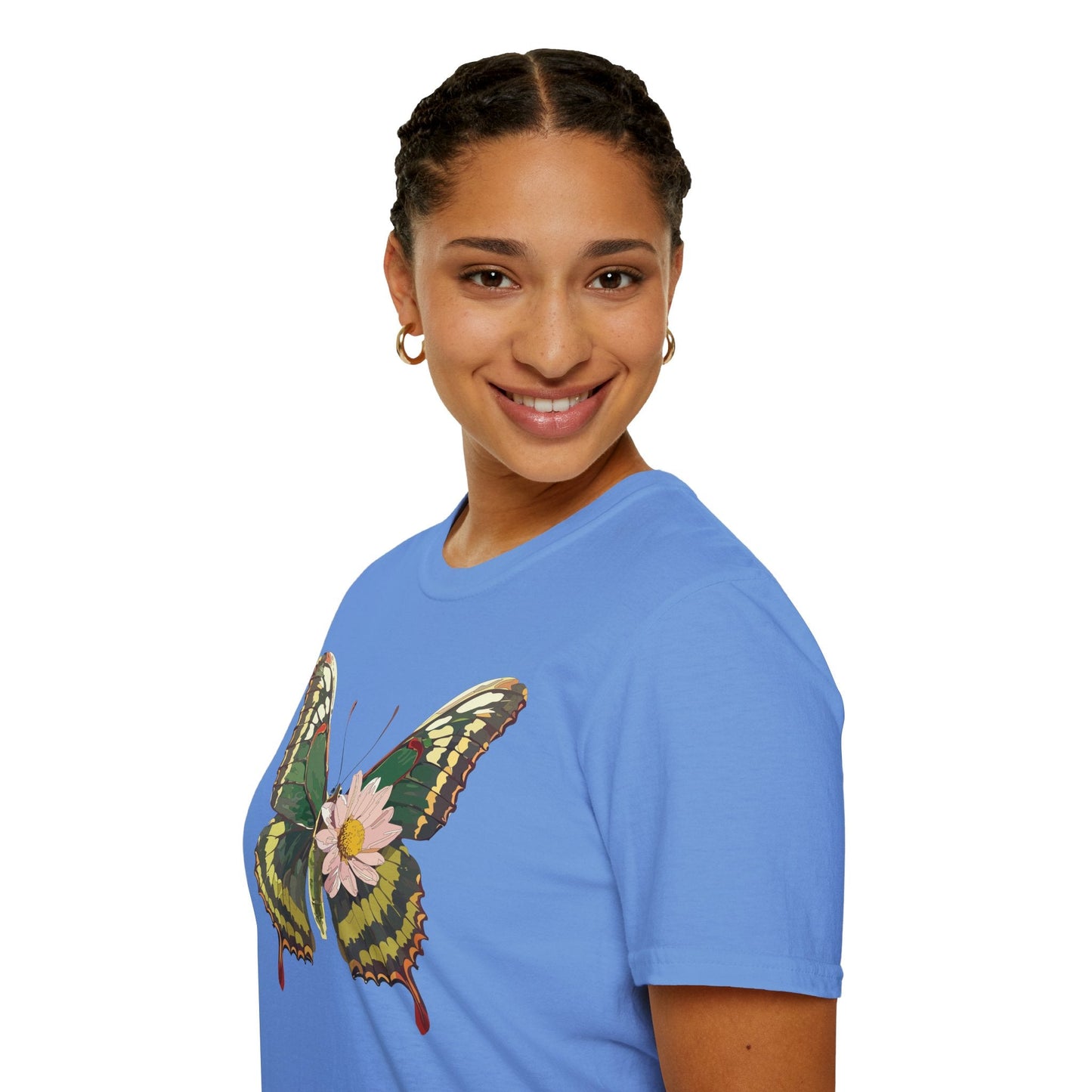 Butterfly Shirt Unisex Monarch Butterfly Tee Gildan Softstyle 64000 100% Ring Spun Cotton