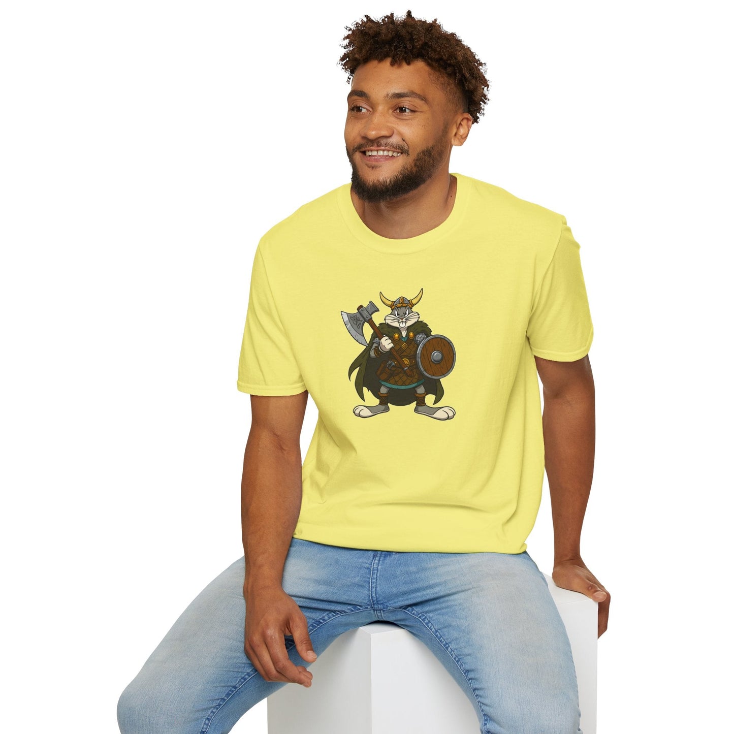 Bugs Bunny T Shirt Cartoon Design Unisex Graphic Tee Gildan Softstyle 64000 Animation Artwork
