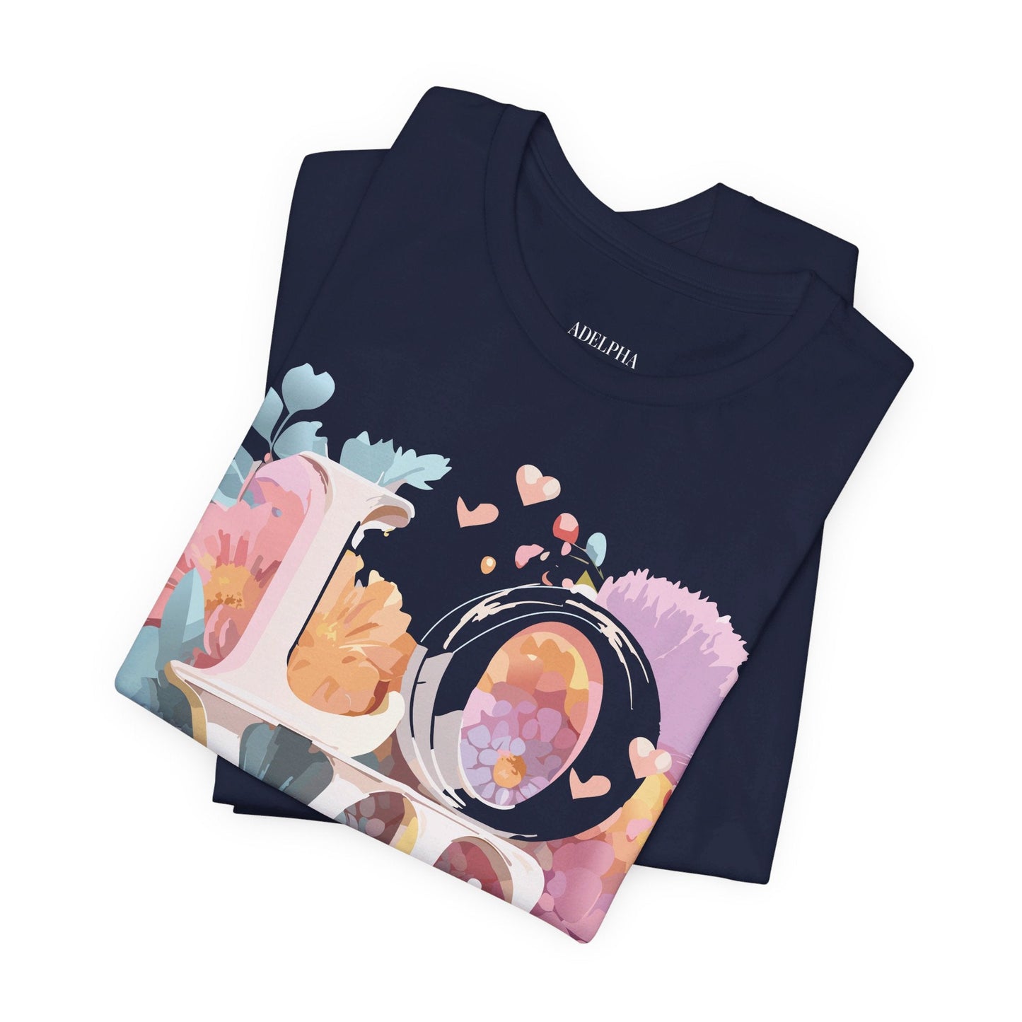 Valentine Graphic Tee Unisex Jersey Short Sleeve Art Design By Adelpha Vintage Artwork