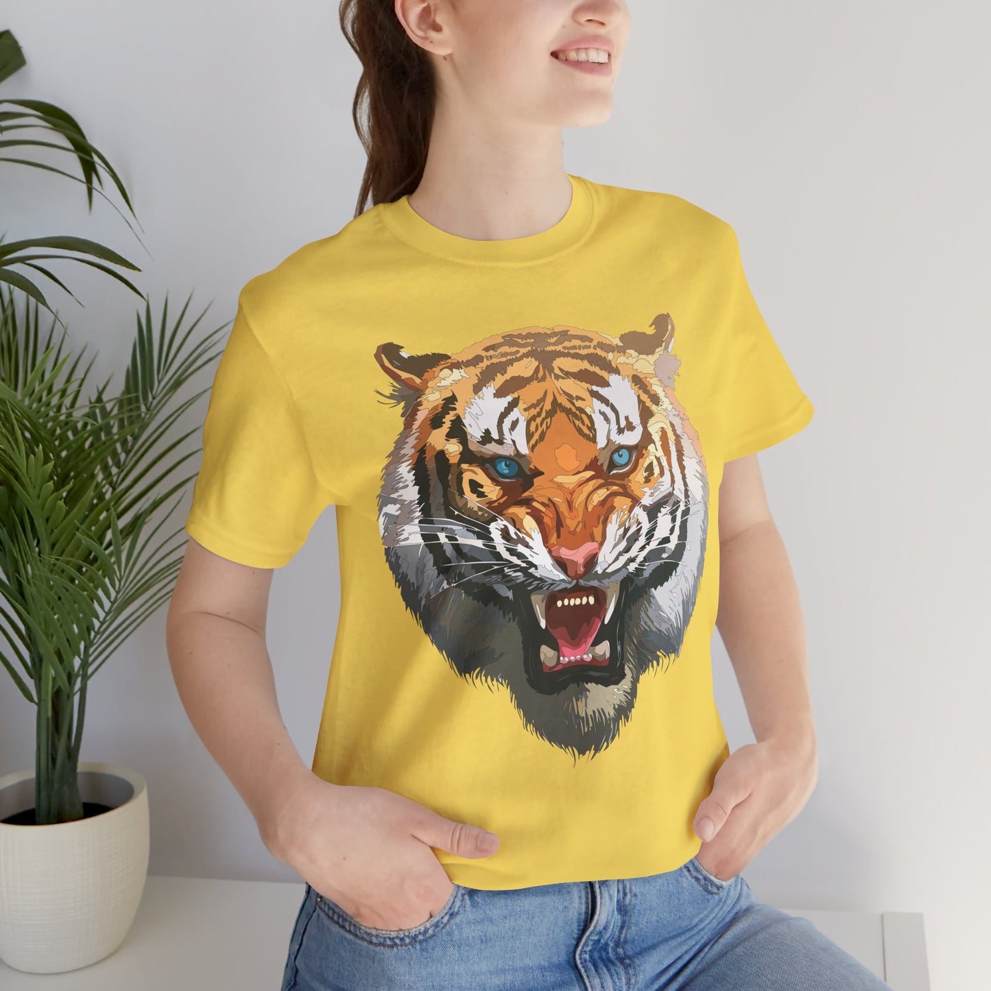 Tiger Shirt, Animal Shirt, T-Shirt with Tiger, Art Design Tee, Wild Animals Tees, Safari T-Shirt, Graphic Design Tee 15