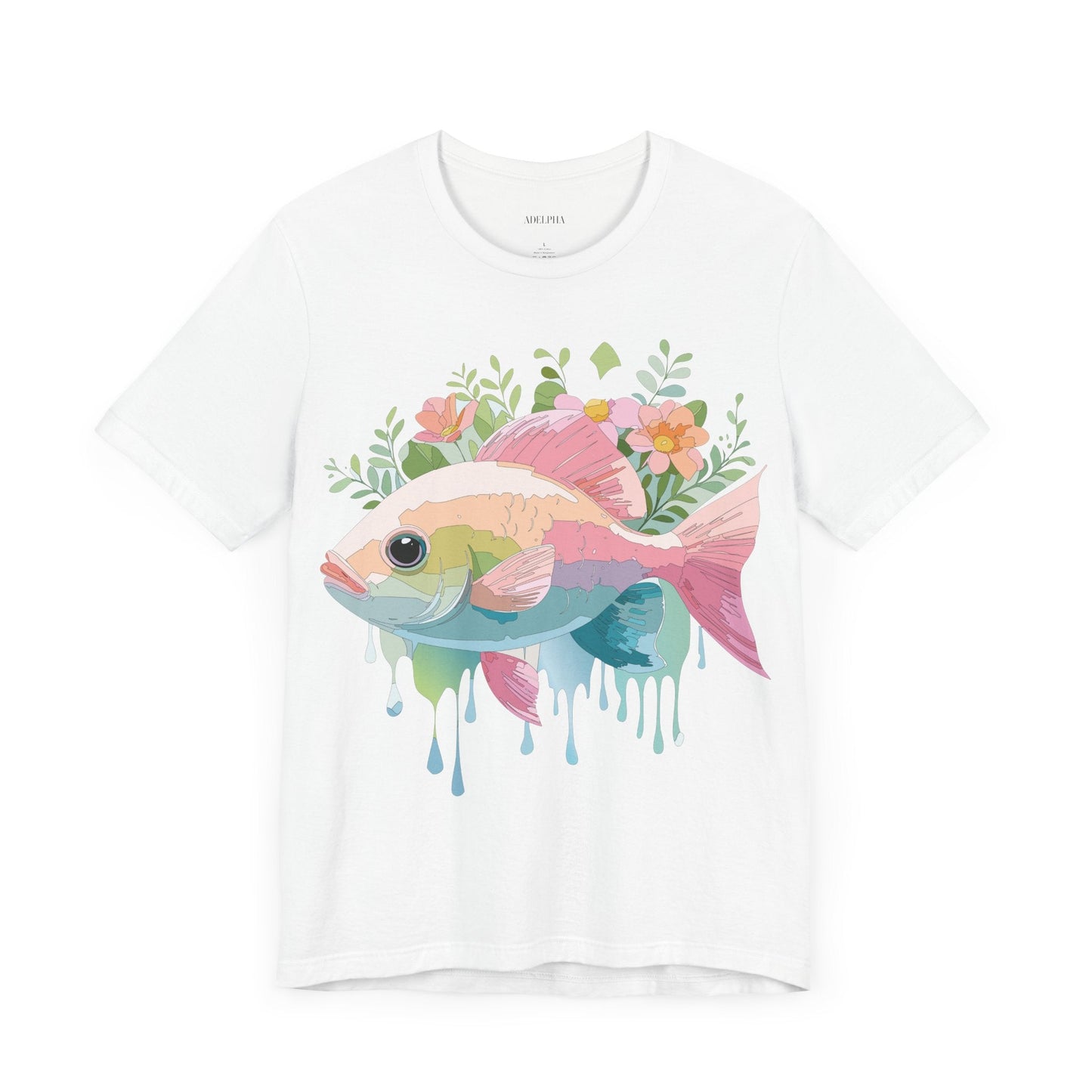 Fish Shirt Graphic Tee Unisex Adelpha Art Design Vintage Inspired Artwork for Everyday Wear