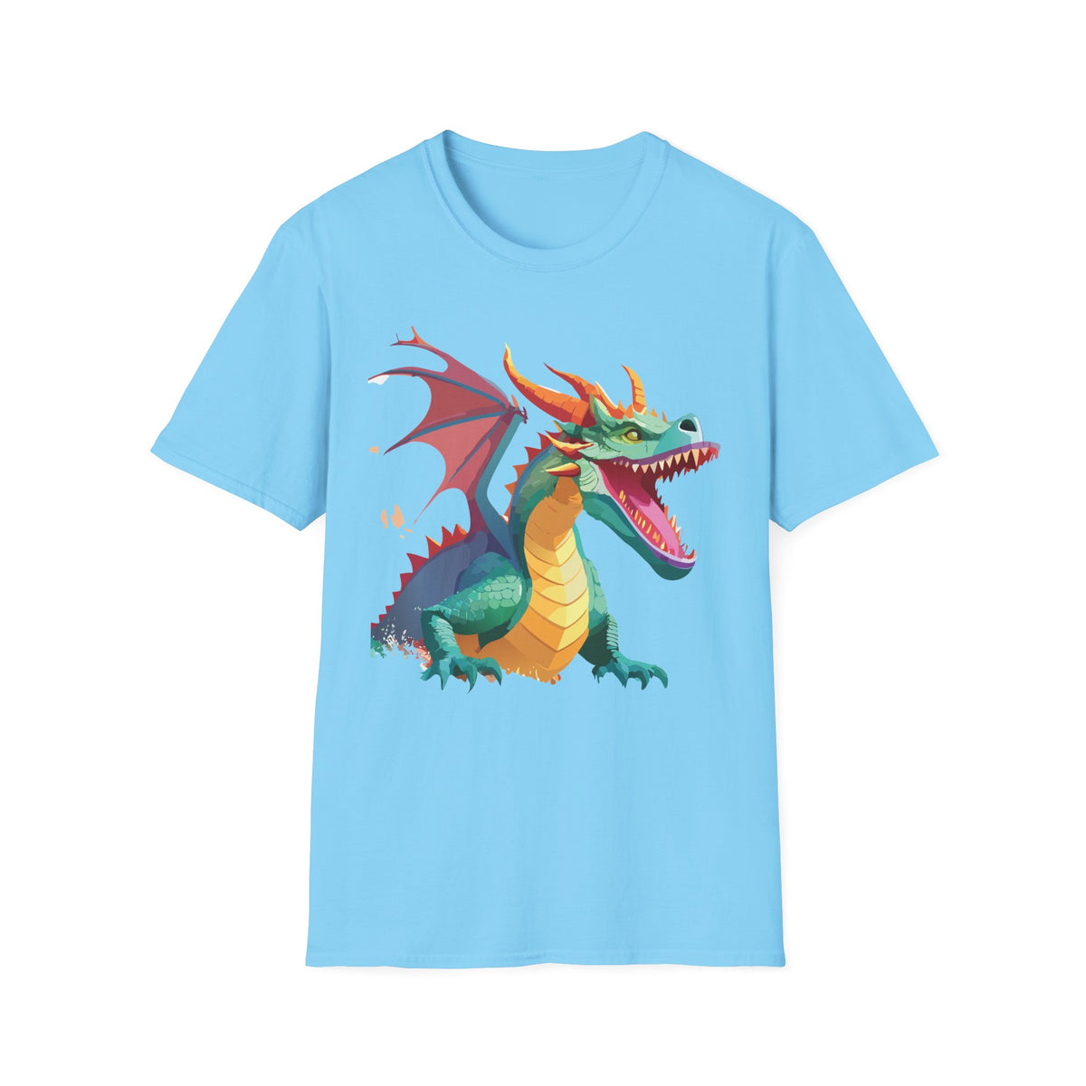 Dragon Graphic Tee Gildan Unisex 100 Cotton Tee Shirt with Animals m12