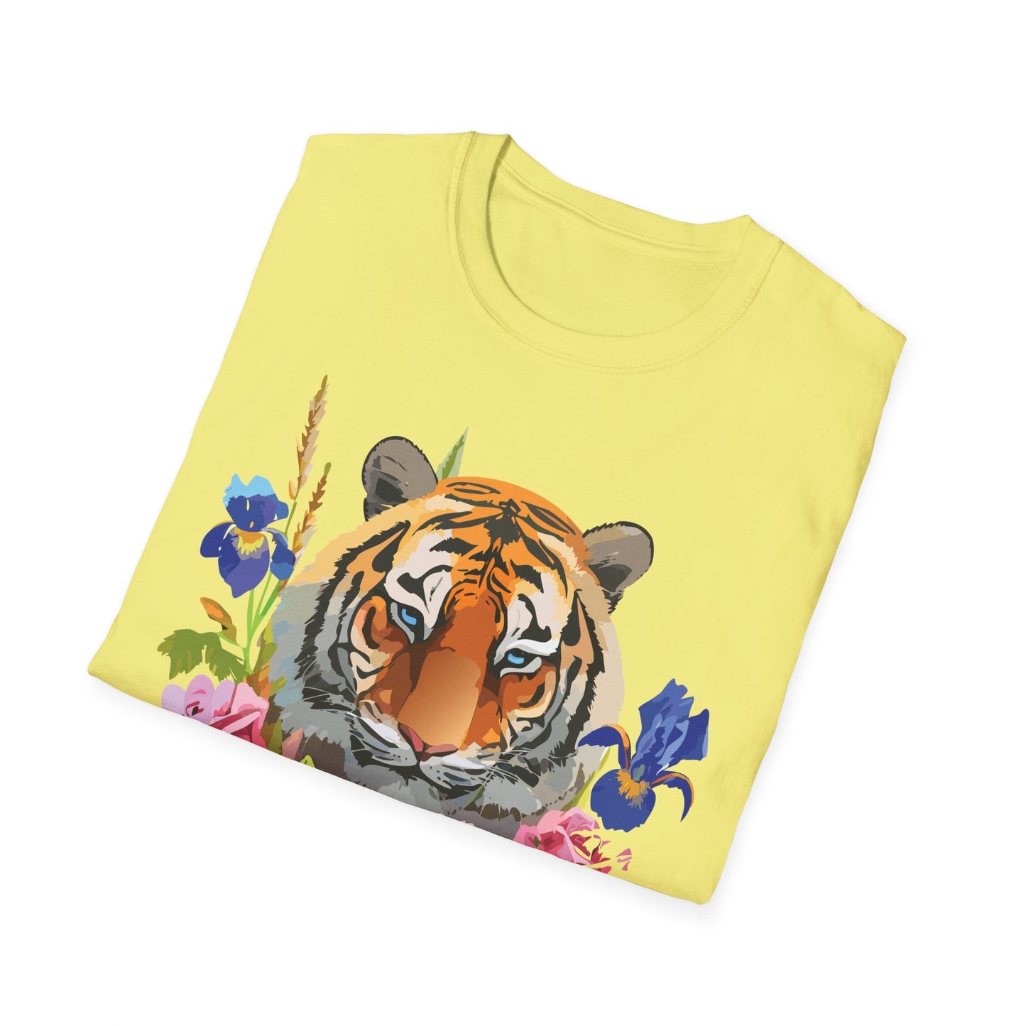 Unisex Tiger Shirt Softstyle Graphic Tee 100 Percent Cotton Apparel