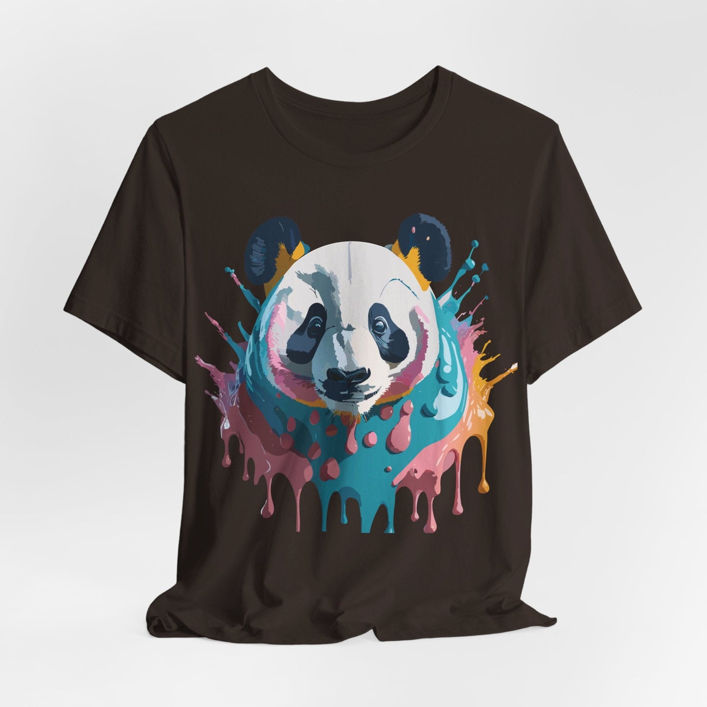 Panda Graphic Tee Unisex Short Sleeve Art Design By Adelpha Vintage Inspired Shirt