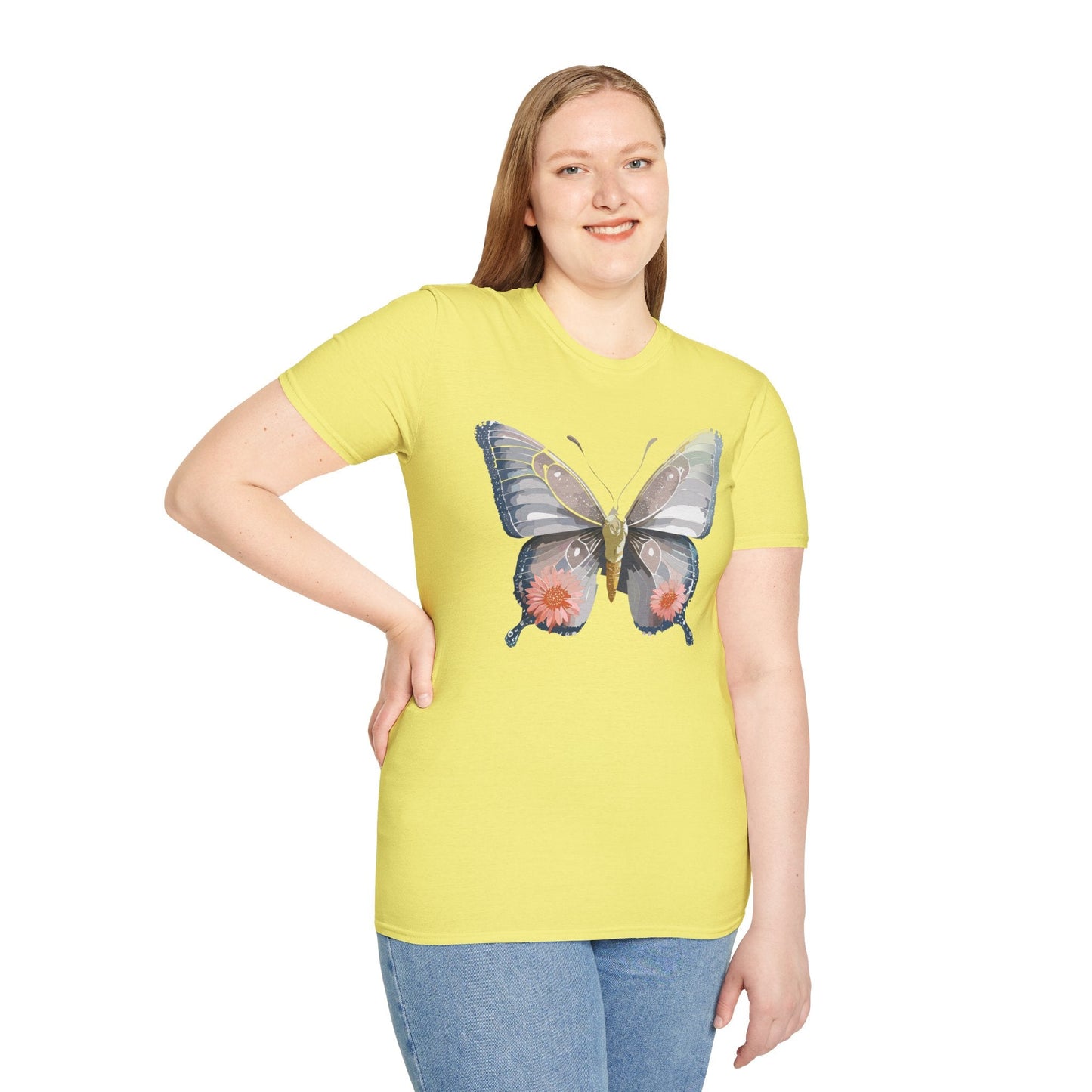 Butterfly Shirt Unisex T Shirt 100 Percent Ring Spun Cotton Softstyle Tee Monarch