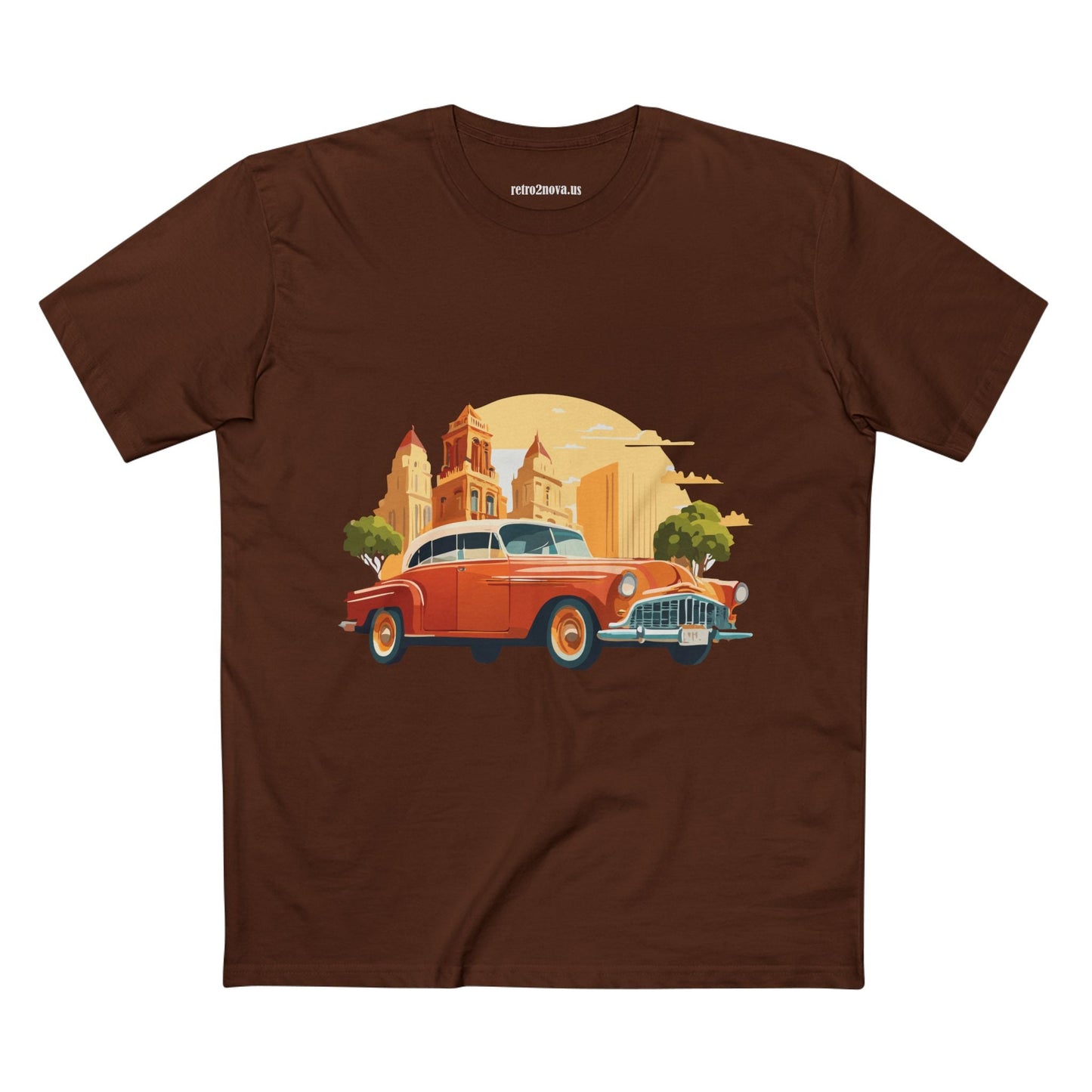 Retro Car Shirts Vintage Car Shirts RC21 Unisex Premium Cotton Tee With Original Art