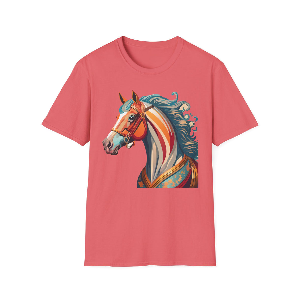 Colorful Abstract Horse T-Shirt | Artistic Stallion Tee