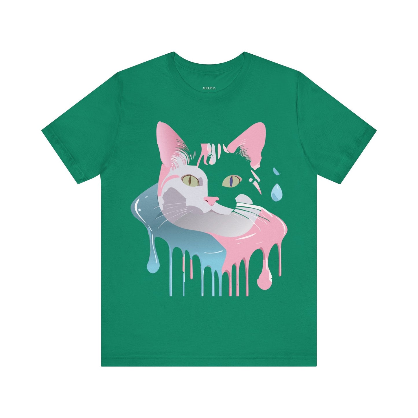 Cat Graphic Tee Unisex Short Sleeve T Shirt Adelpha Vintage Inspired Design