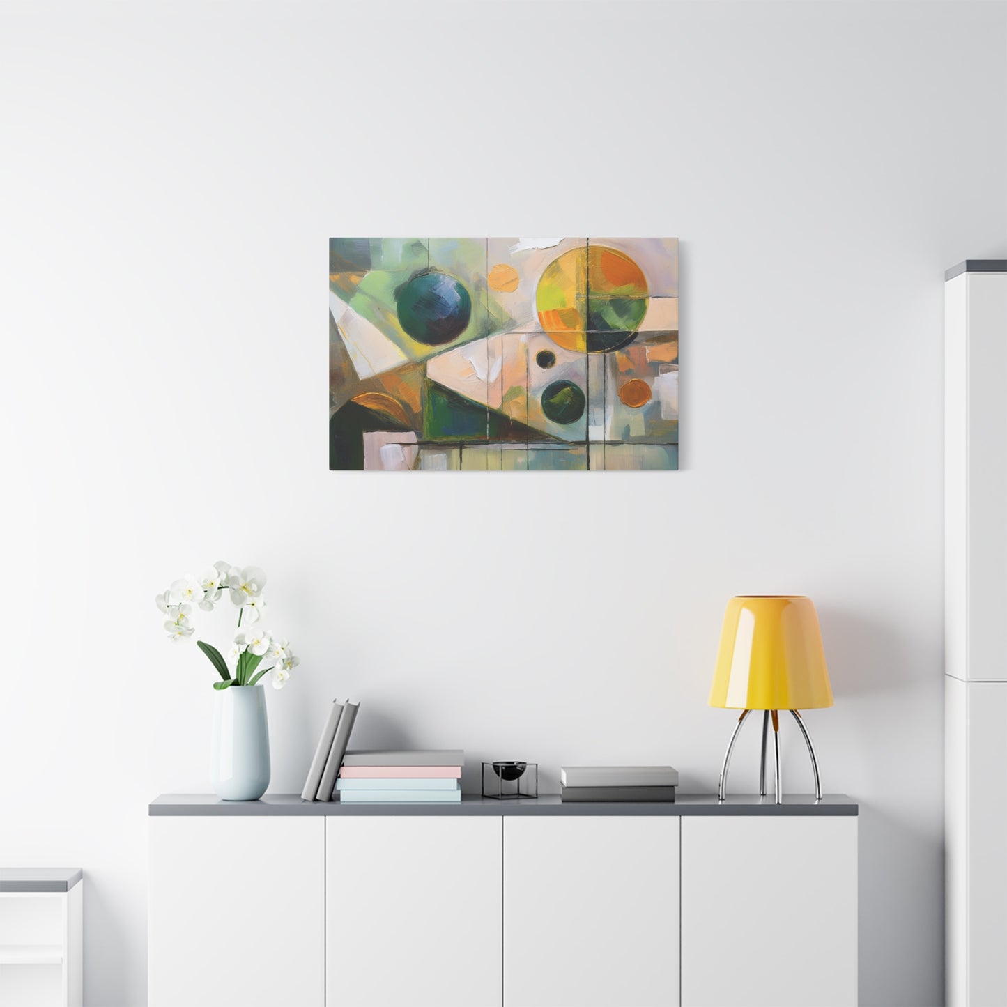 Abstract Oil Painting Print Canvas 24x16, 30x20, 36x24, 48x32, 60x40 Bright Latex Inks, Pine-Wood Inner Frame ABH-68