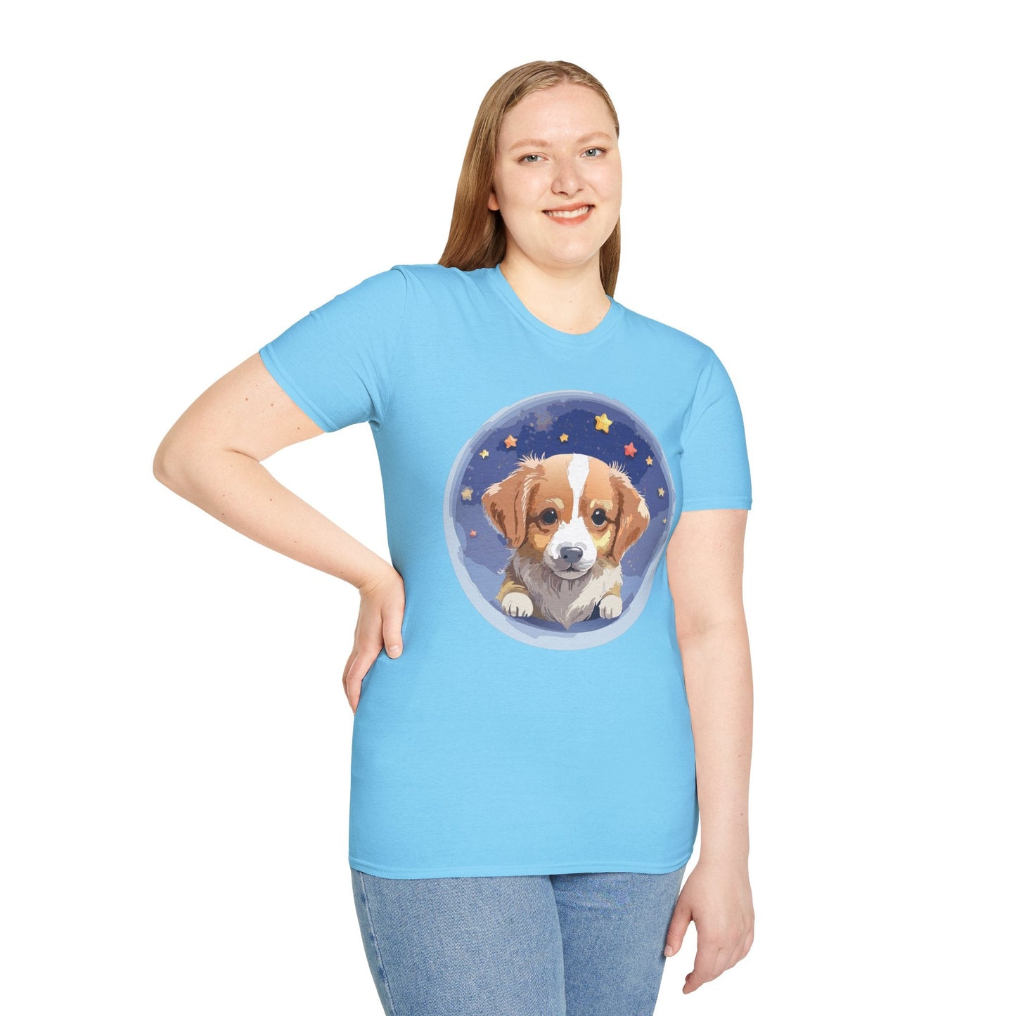 Unisex Gildan Softstyle 64000 Dog Shirt Tee Ring Spun Cotton