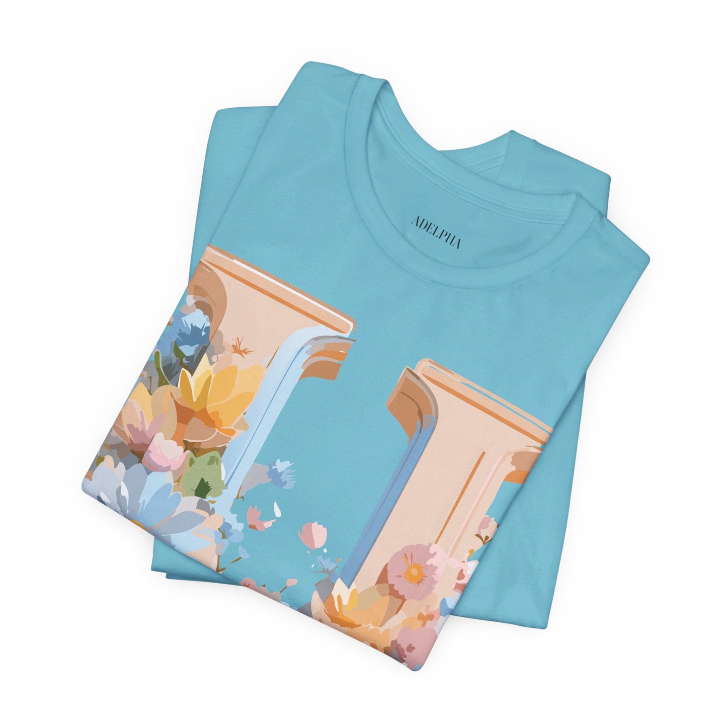 Letter U Shirt Unisex Graphic Tee By Adelpha Vintage Inspired Short Sleeve Art Design