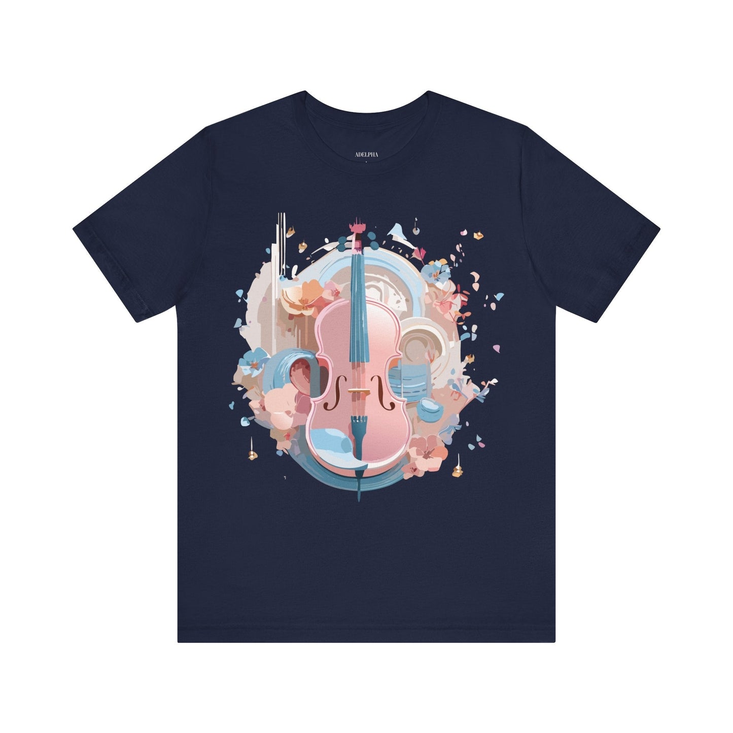 Music Graphic Unisex 100 Cotton Vintage Art with Musical Elements Tee 13