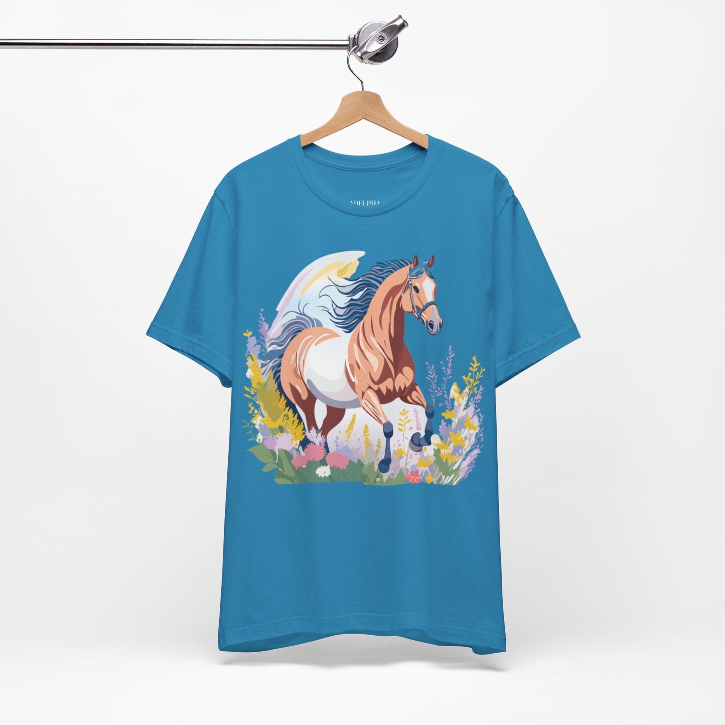Horse Graphic Unisex 100 Cotton Vintage Animal Art T-Shirt 4