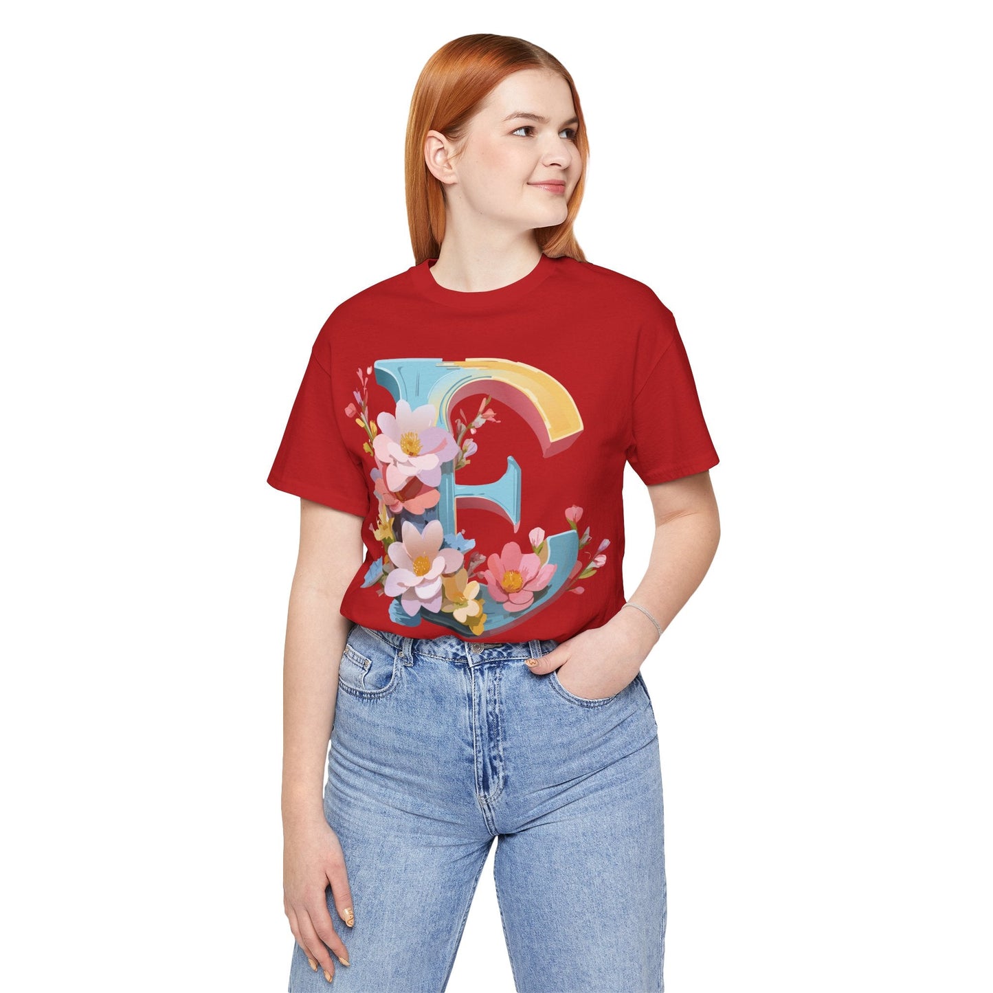 Letter E Shirt Unisex Graphic Tee By Adelpha Vintage Inspired Short Sleeve Casual