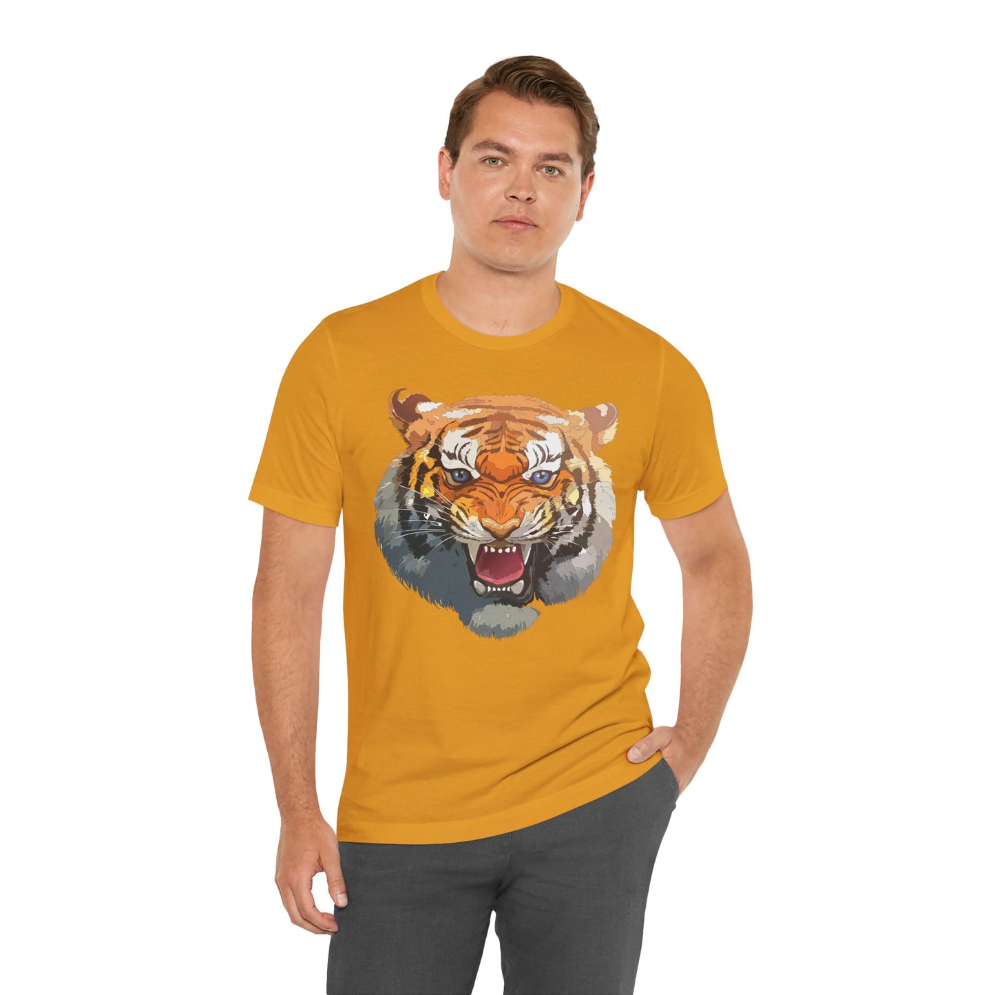 Tiger Shirt, Animal Shirt, T-Shirt with Tiger, Art Design Tee, Animal Tees, Safari T-Shirt, Graphic Design Tee 14