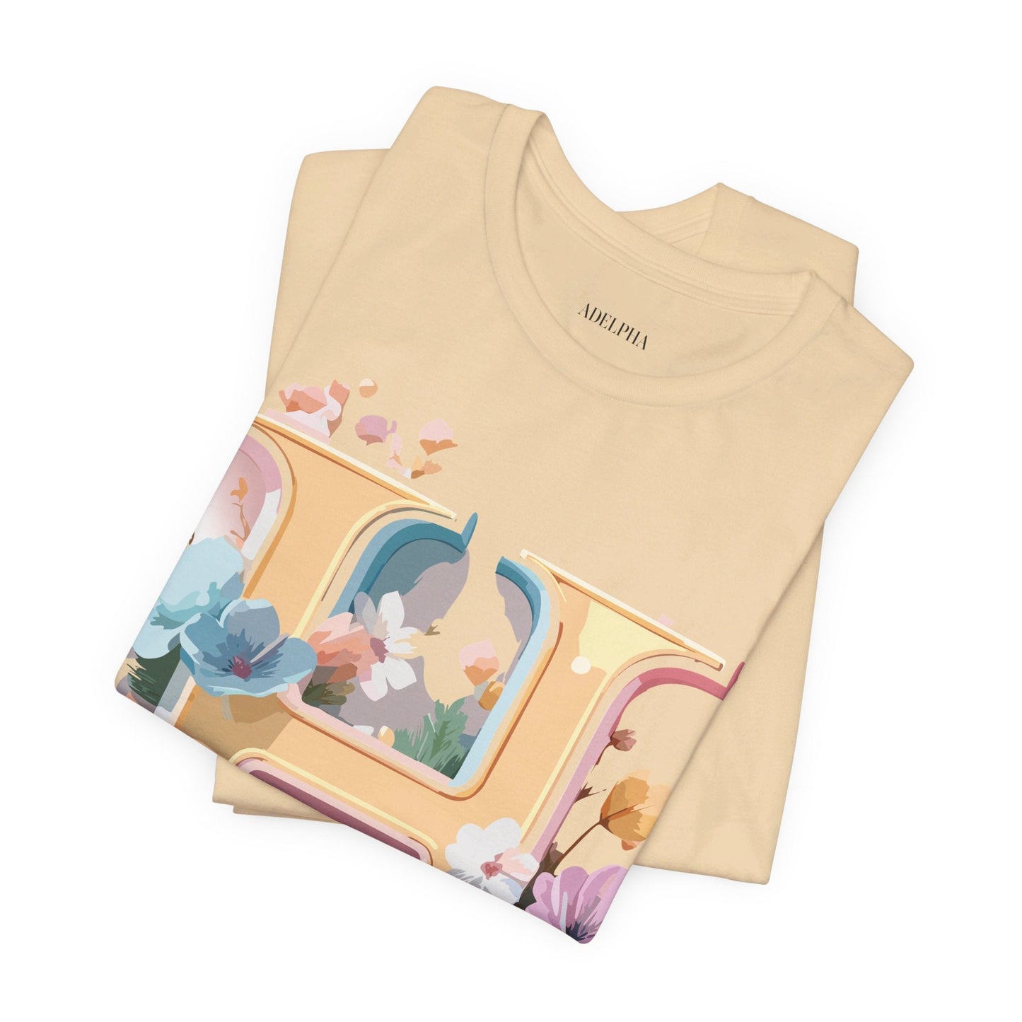 Adelpha Letter H Graphic Tee Unisex Jersey Short Sleeve Vintage Inspired Art Design Shirt