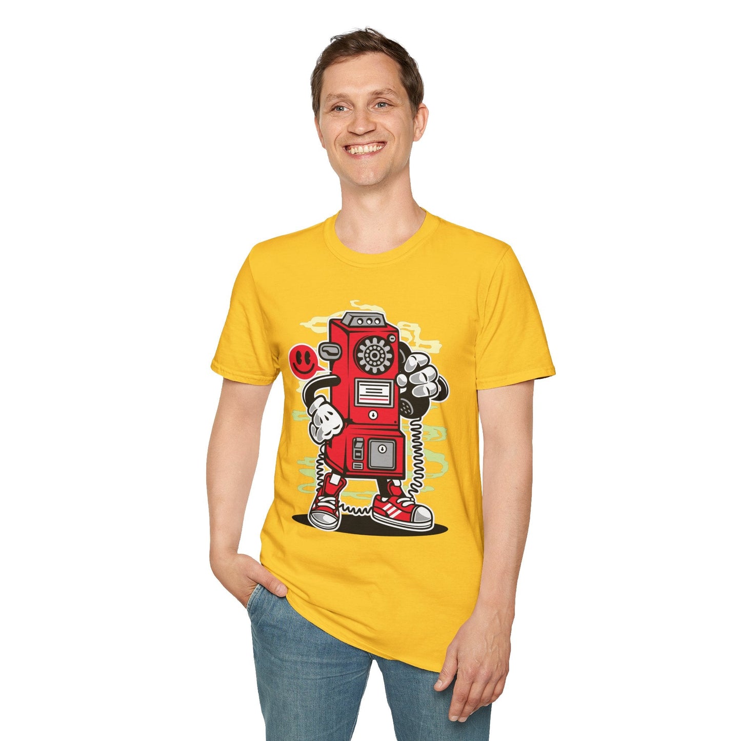 Cartoon T Shirt Animation T Shirt Funny Graphic Tee Softstyle 64000 Unisex Short Sleeve