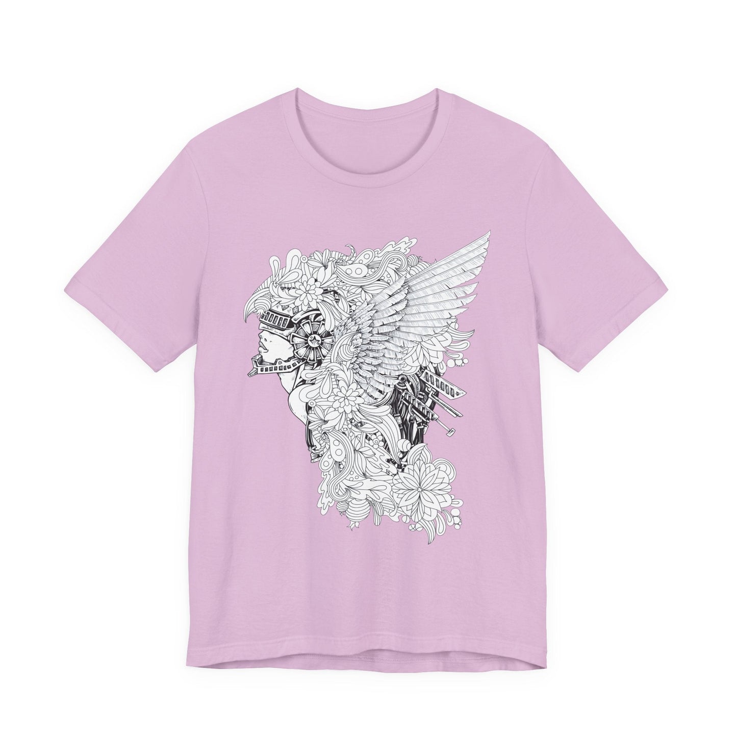 Eagle Illustration Graphic Unisex Cotton T-Shirt r26