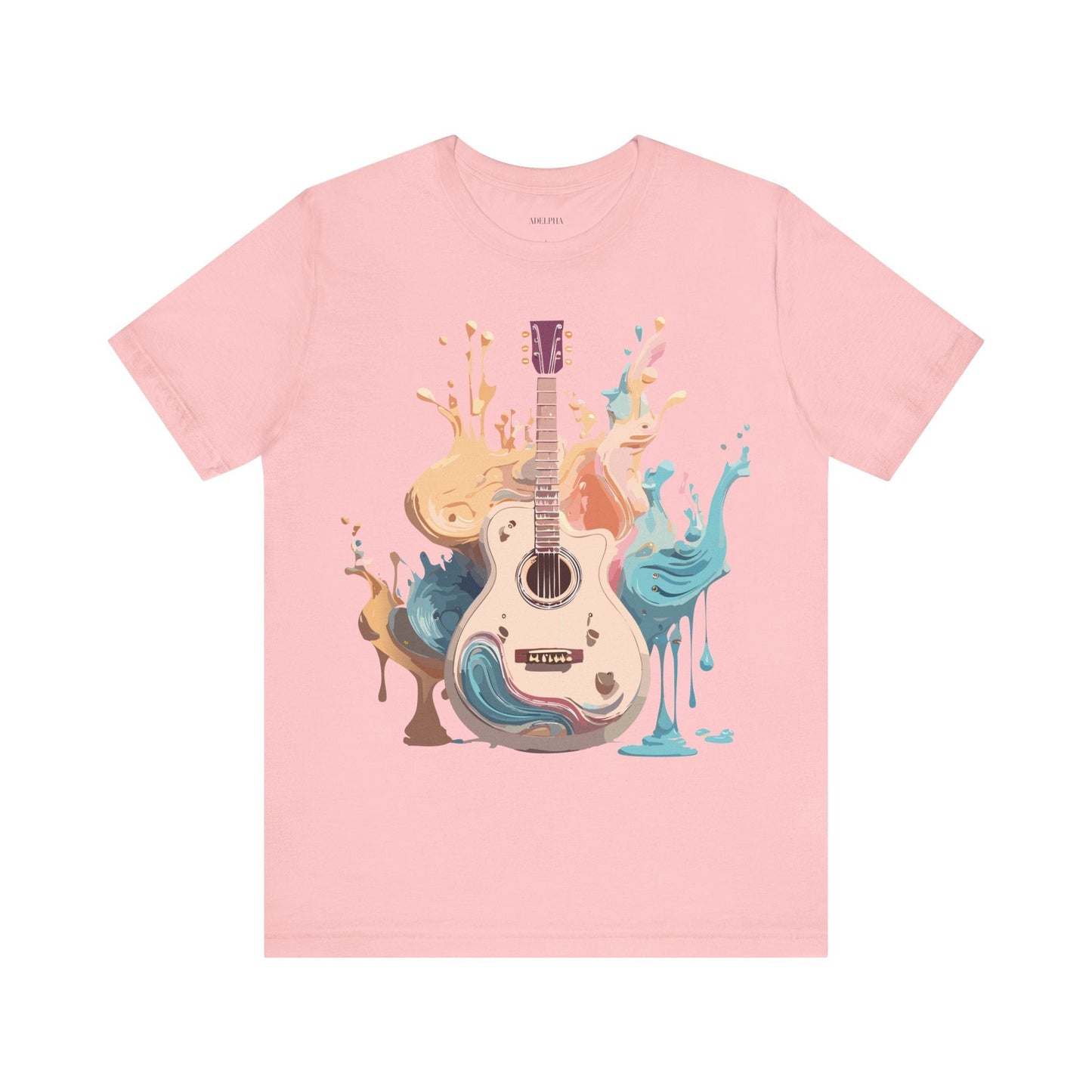 Music Graphic Unisex 100 Cotton Vintage Art with Musical Elements Tee 62