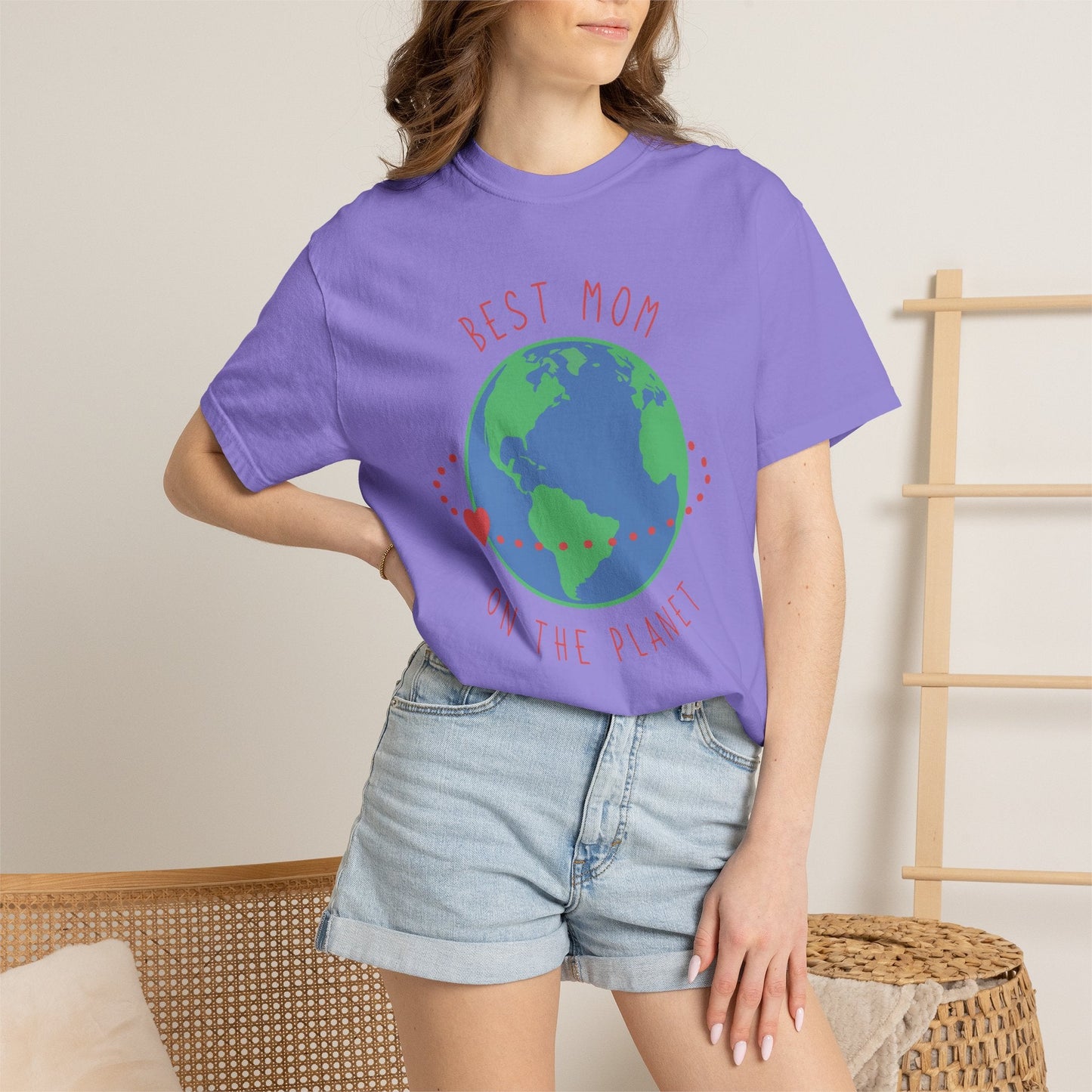 Mom T-shirt Mother's Day Mama Tee Unisex Comfort Colors Garment-Dyed Cotton h33