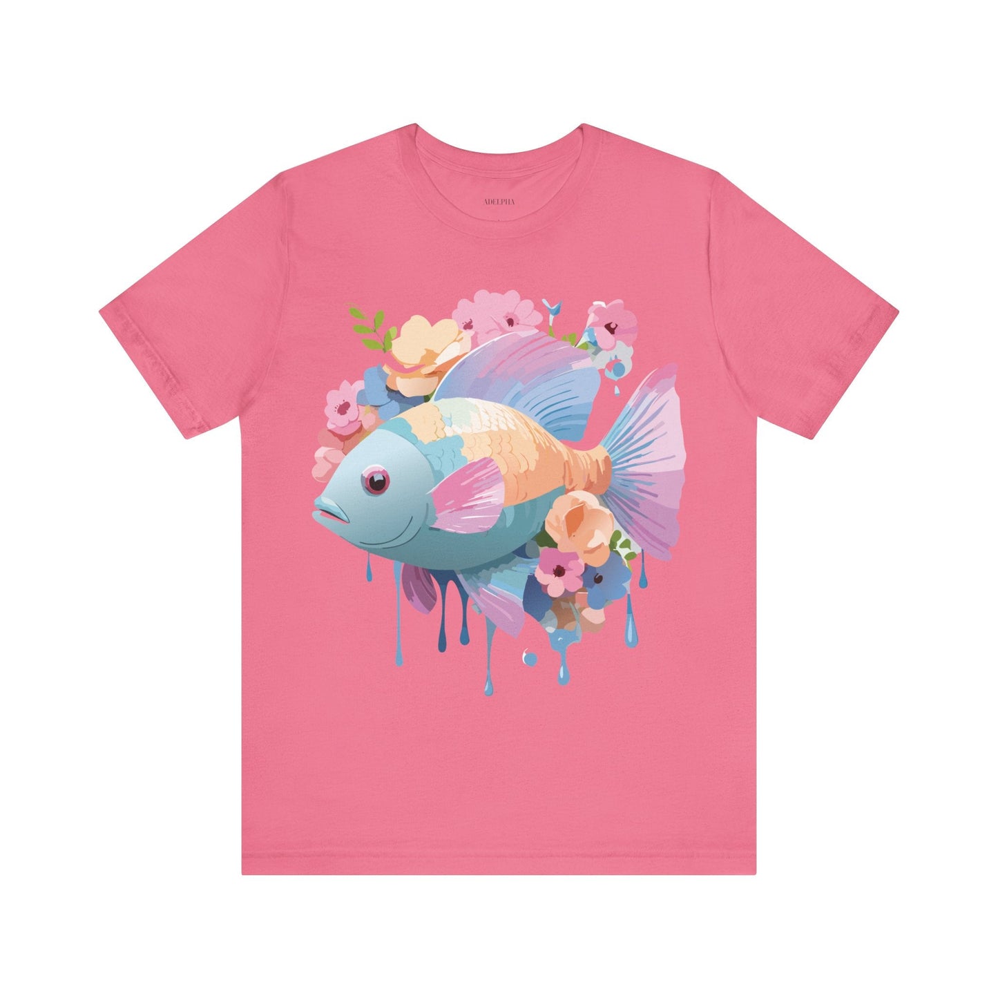 Fish Graphic Unisex 100 Cotton Vintage Artwork Tee 1