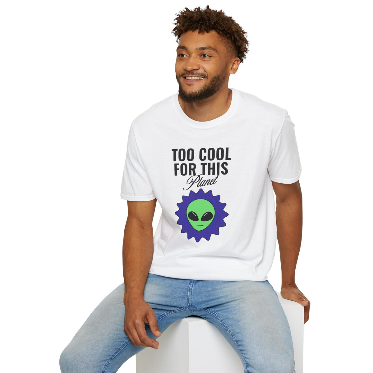 Alien Graphic Funny UFO Graphic Tee Gildan Unisex 100 Cotton Tee Shirt r110
