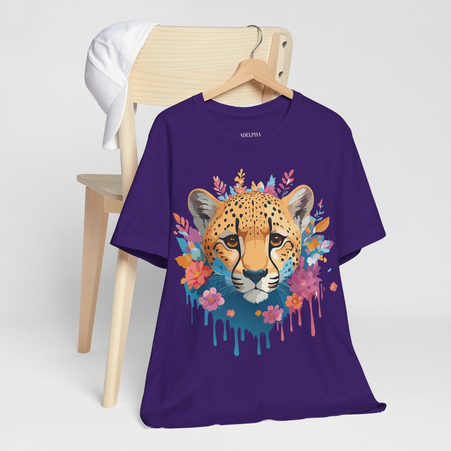Cheetah Graphic Unisex 100 Cotton Artwork Tee 4
