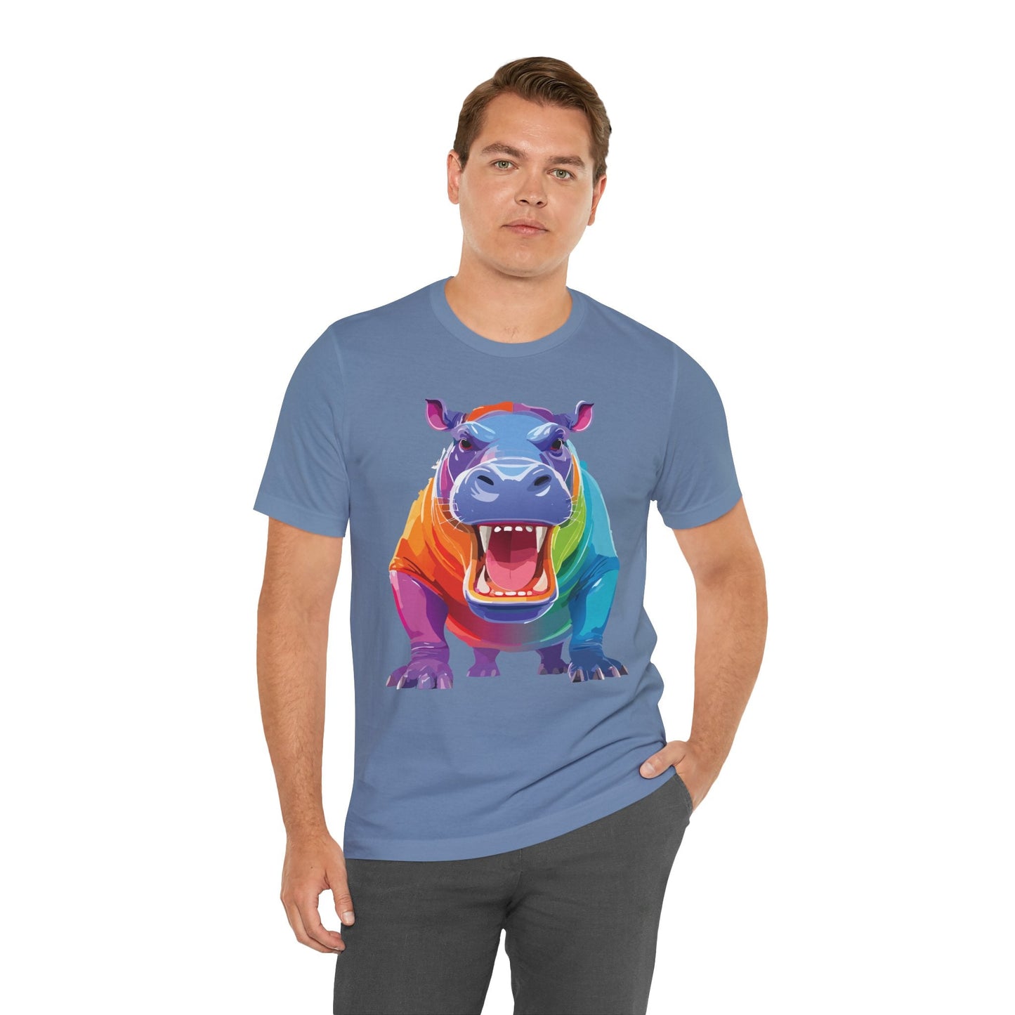 Unisex Animal Tee Shirt With Art Design Wild Animals Graphic Tee For Men Women All Sizes