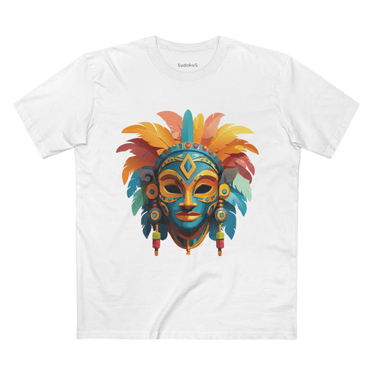 Mask Graphic Unisex 100 Cotton Staple Tee 2