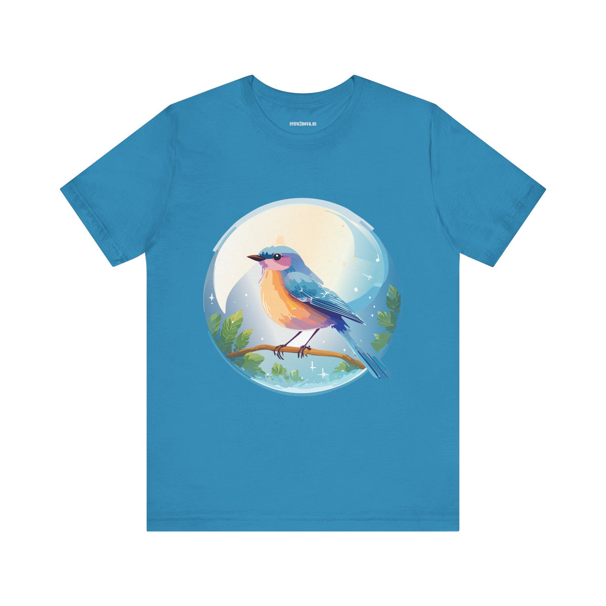 Bird Graphic Unisex Cotton Bella+Canvas Tee with Animal Design ab4