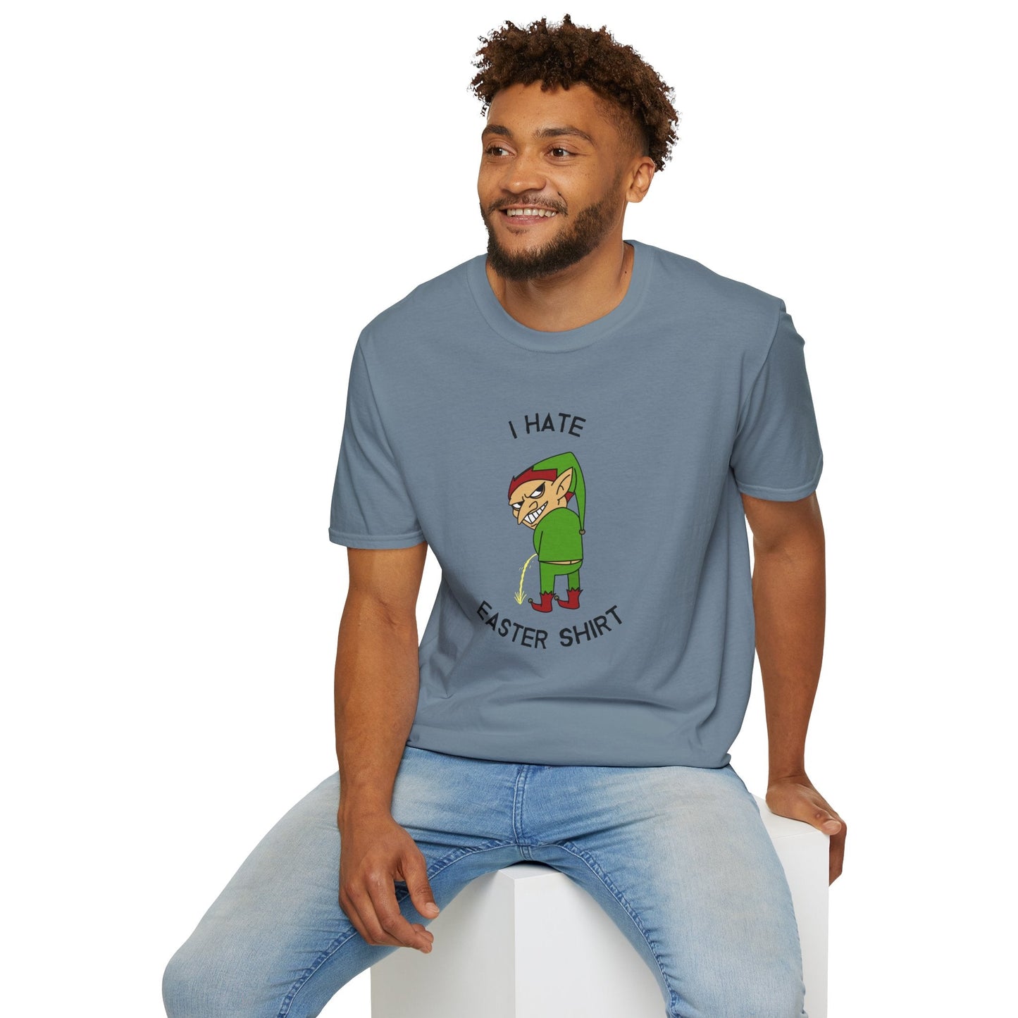 Unisex Easter T Shirt With Art Design Softstyle 100 Percent Ring Spun Cotton Lightweight Tee