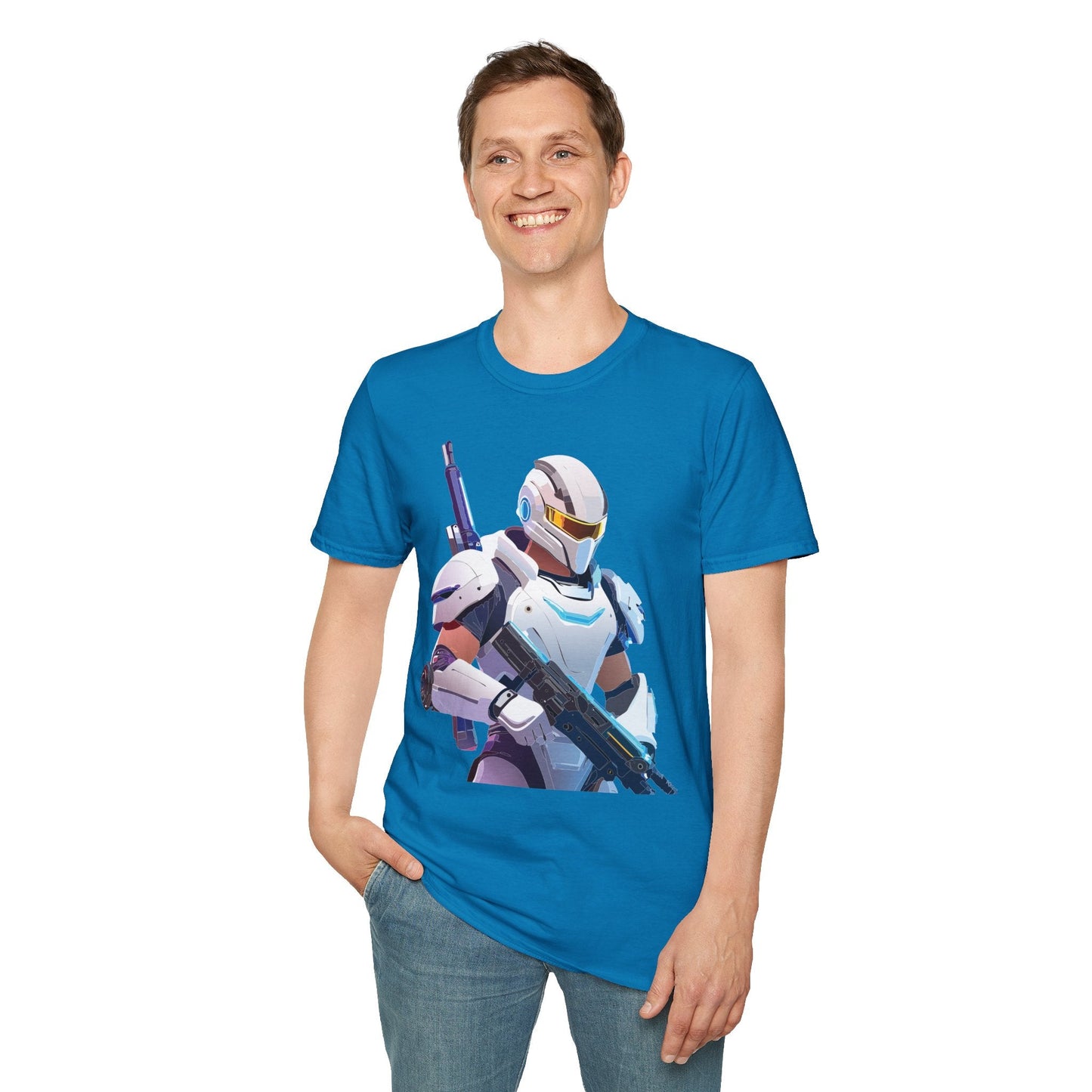 Robocop Graphic Unisex Cotton With Cyber Man Artwork Tee 10