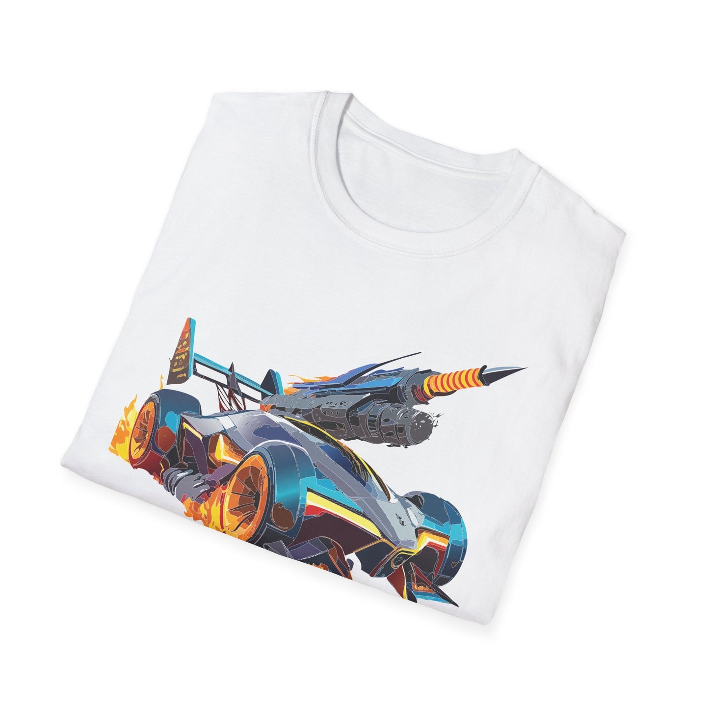Unisex Car T Shirt Softstyle Cotton Tee With Car Design Hot Wheels Graphic Tee For Men And Women