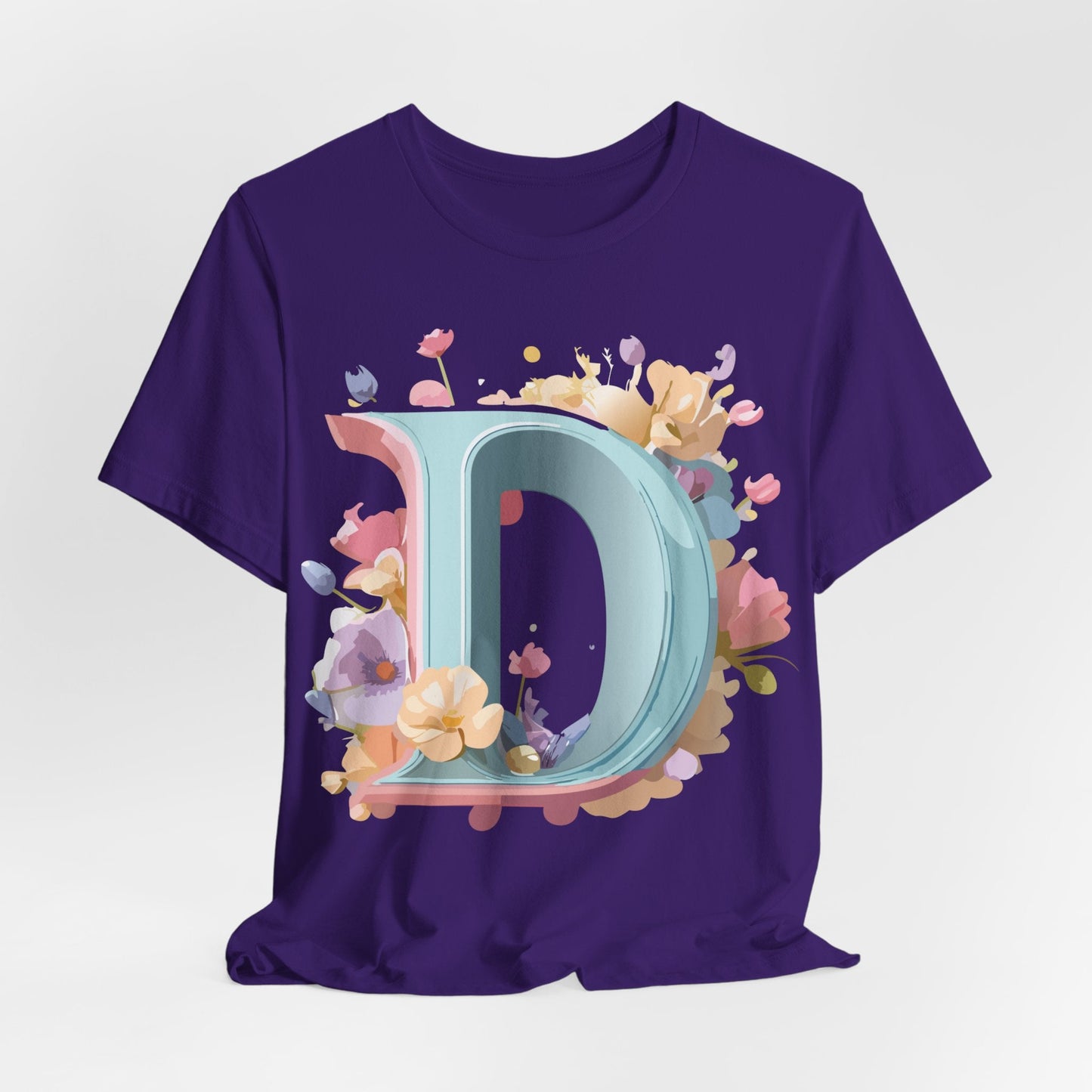 Letter D Graphic Tee Unisex Jersey Short Sleeve By Adelpha Vintage Inspired Artwork